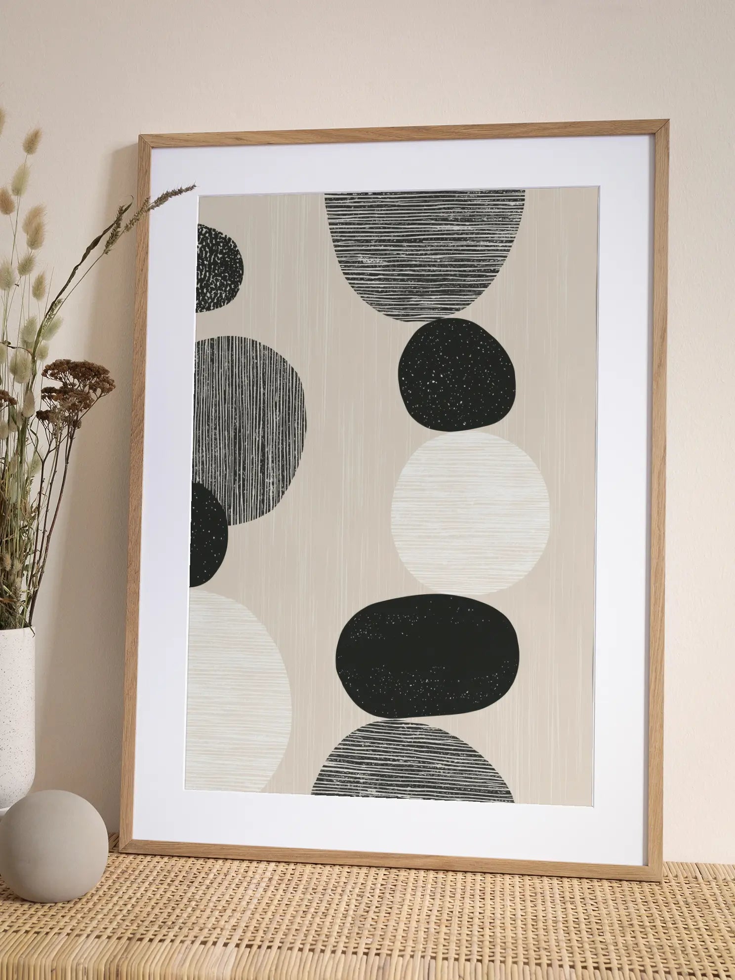 Graphic Stones Poster