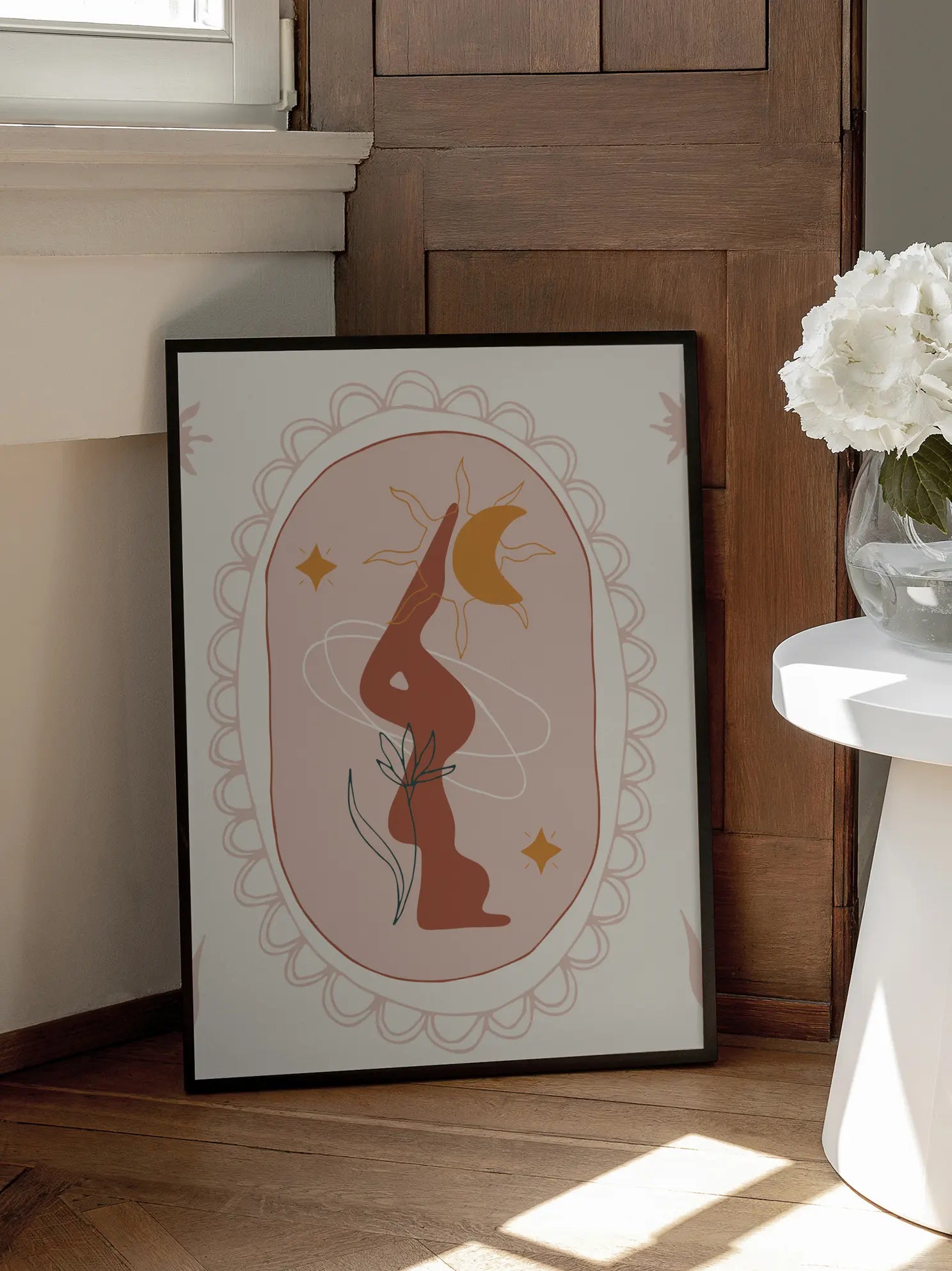 Graphic Yoga Art Poster
