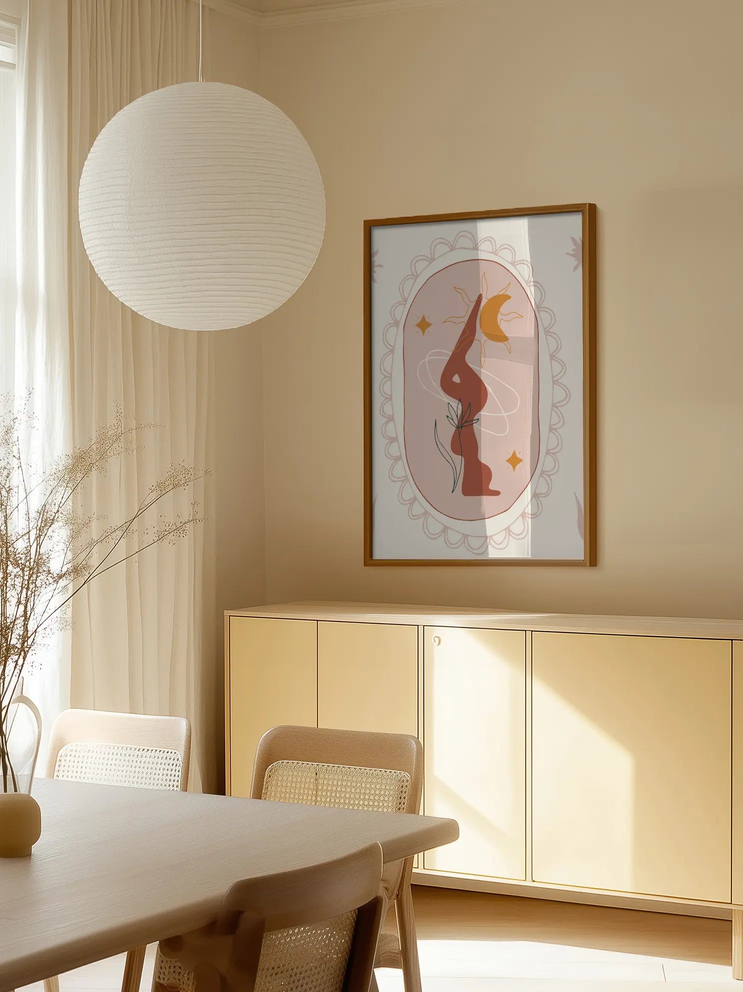 Graphic Yoga Art Poster