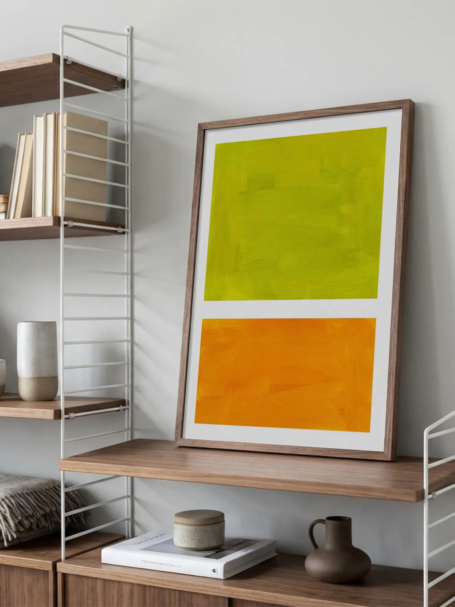 Green and Orange Poster