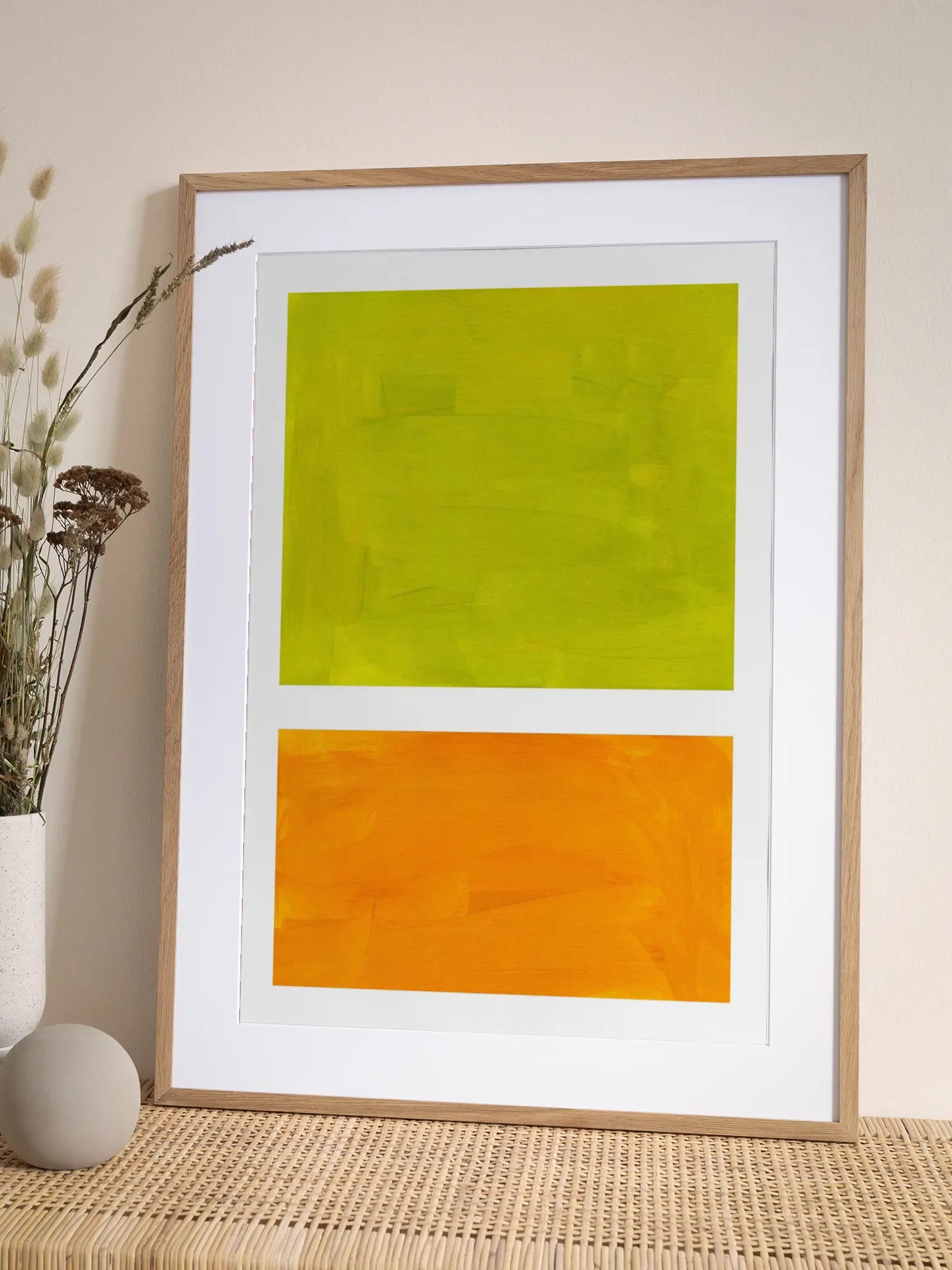 Green and Orange Poster