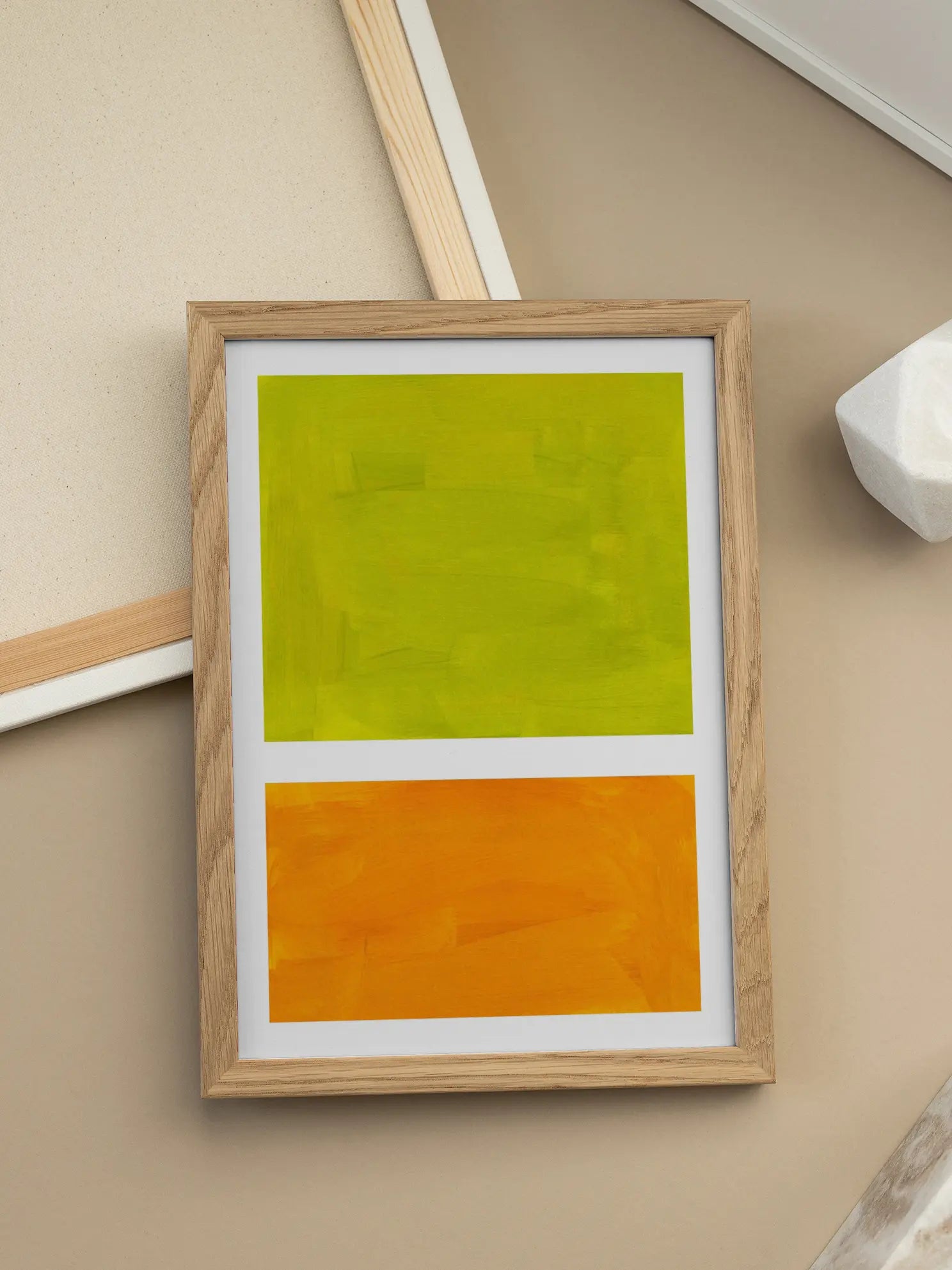 Green and Orange Poster