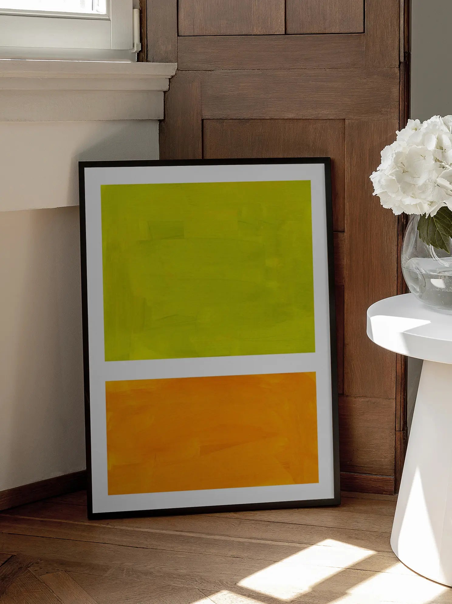 Green and Orange Poster