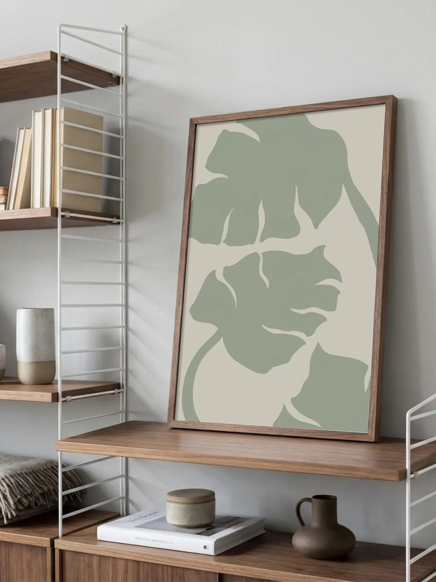 Green Botanical Pattern Poster