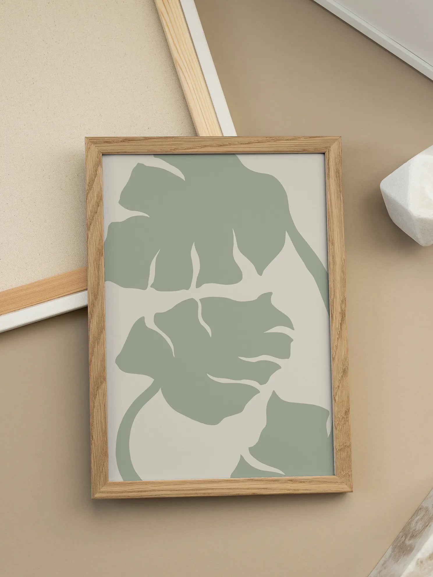 Green Botanical Pattern Poster