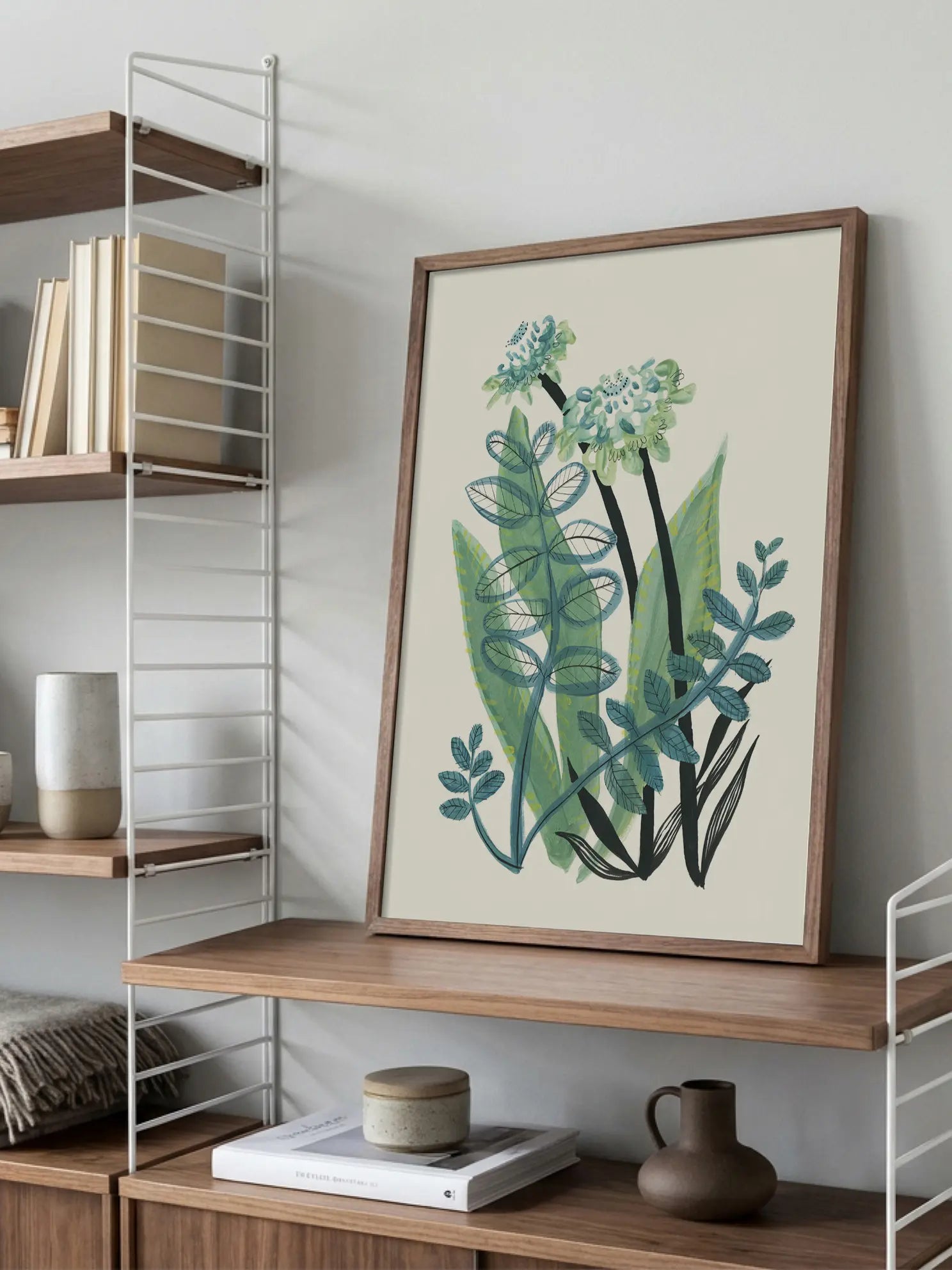 Green Bouquet Poster