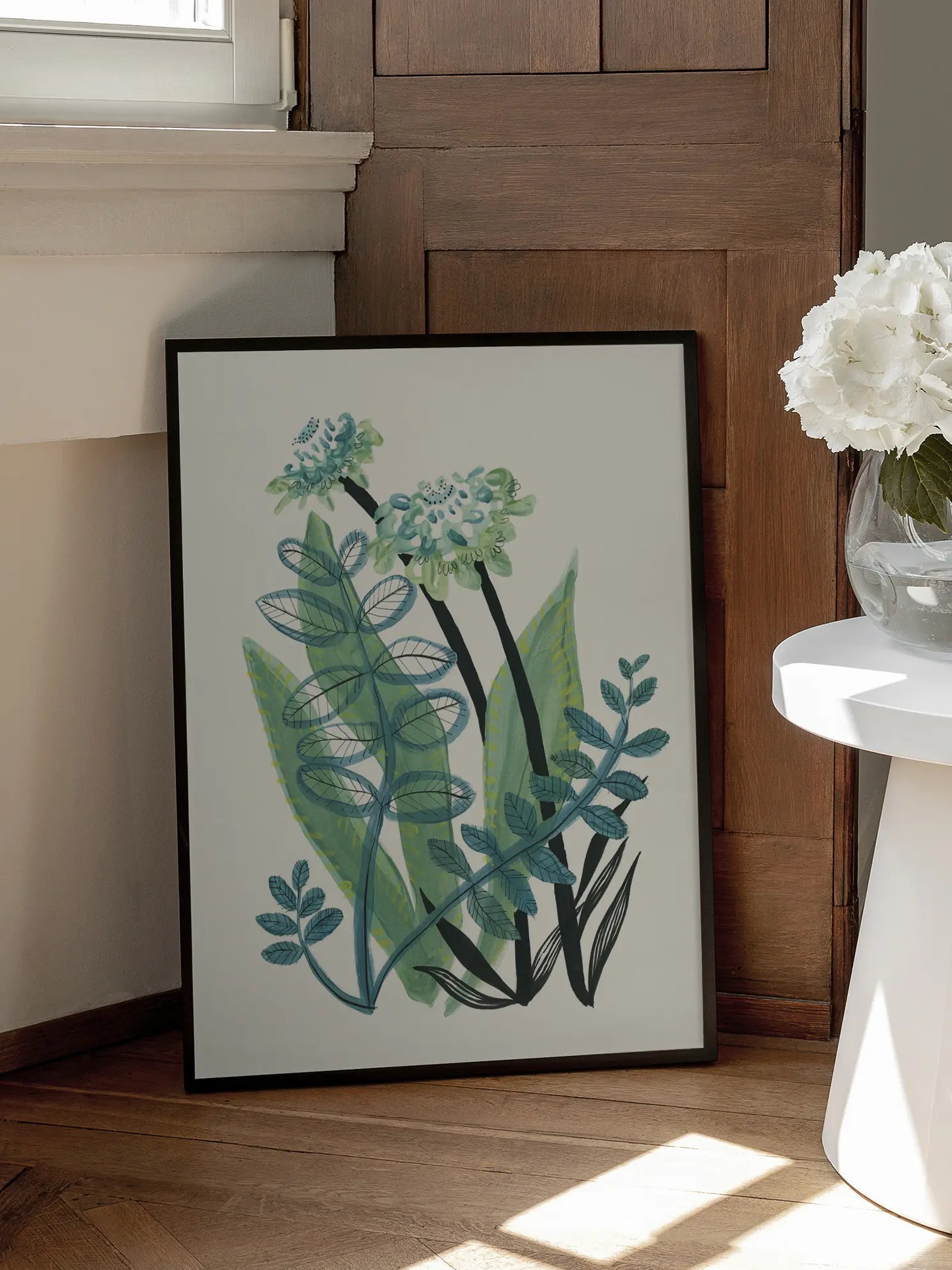 Green Bouquet Poster