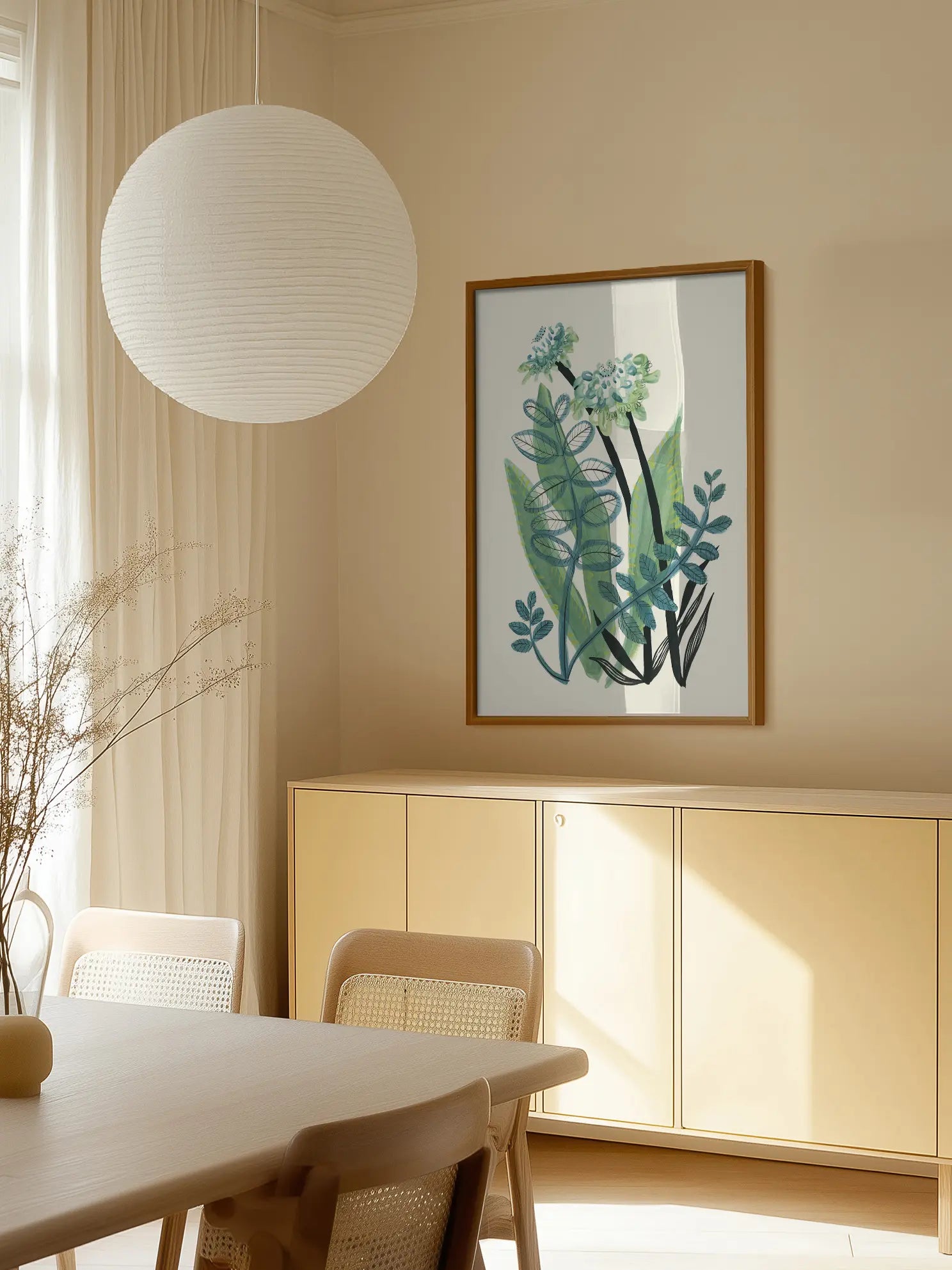 Green Bouquet Poster