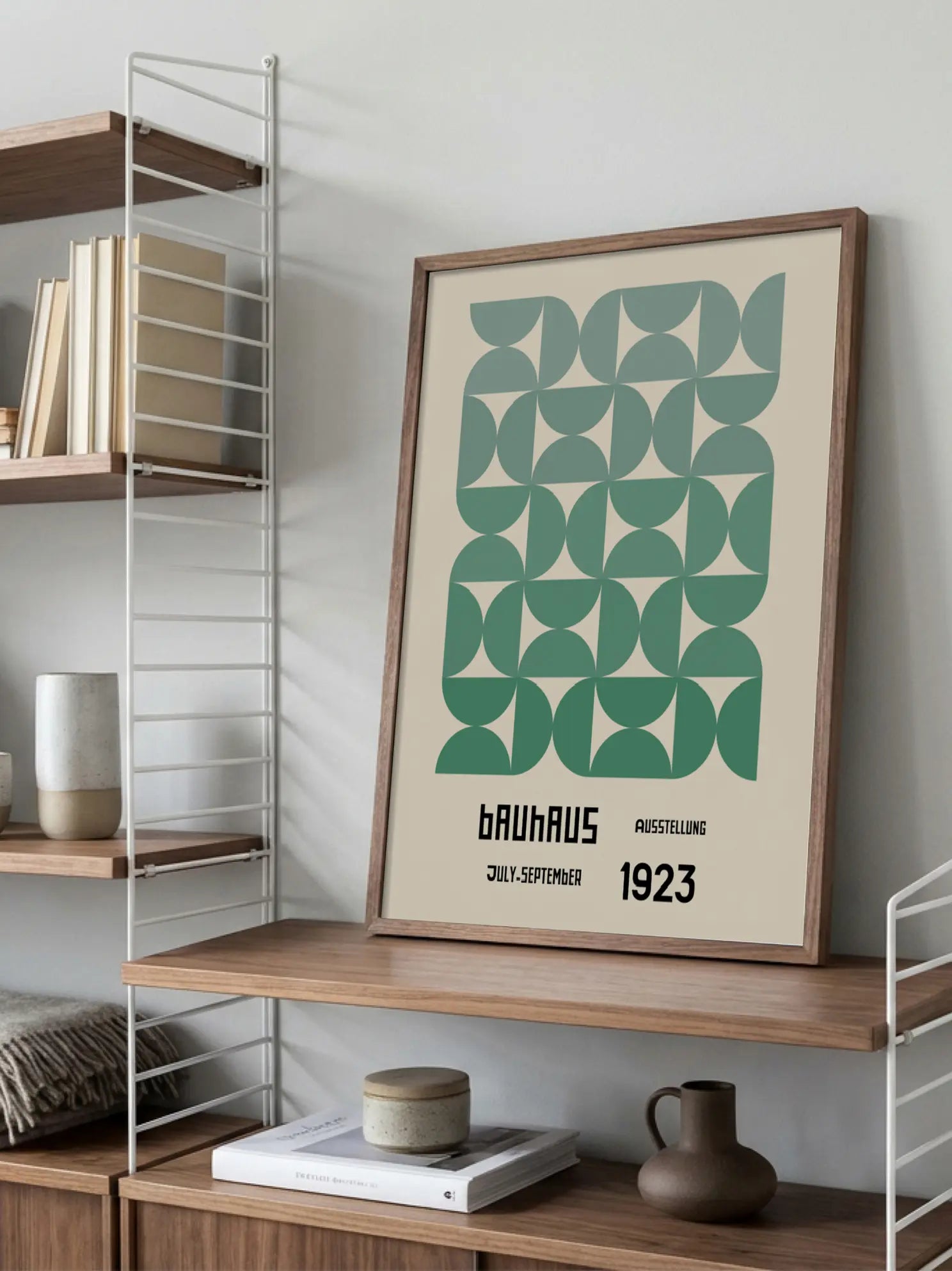 Green Geometry — Bauhaus 1923 Poster