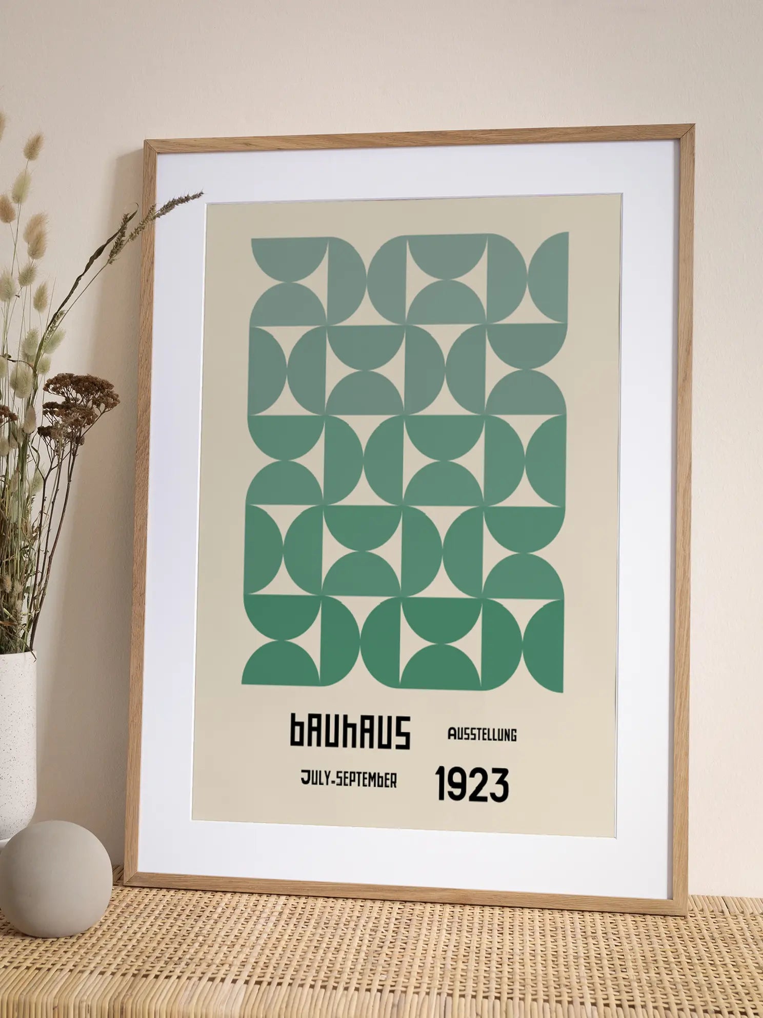 Green Geometry — Bauhaus 1923 Poster
