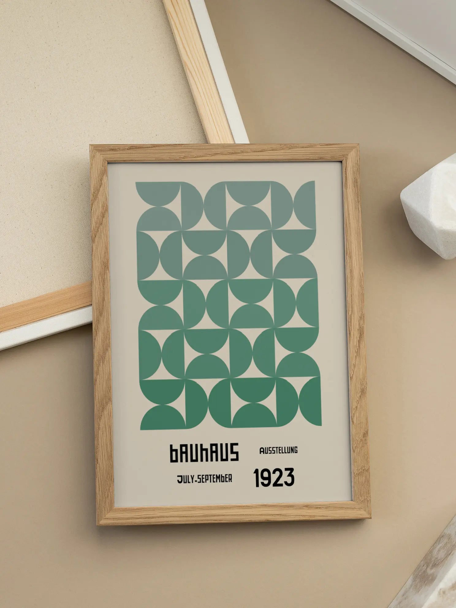 Green Geometry — Bauhaus 1923 Poster