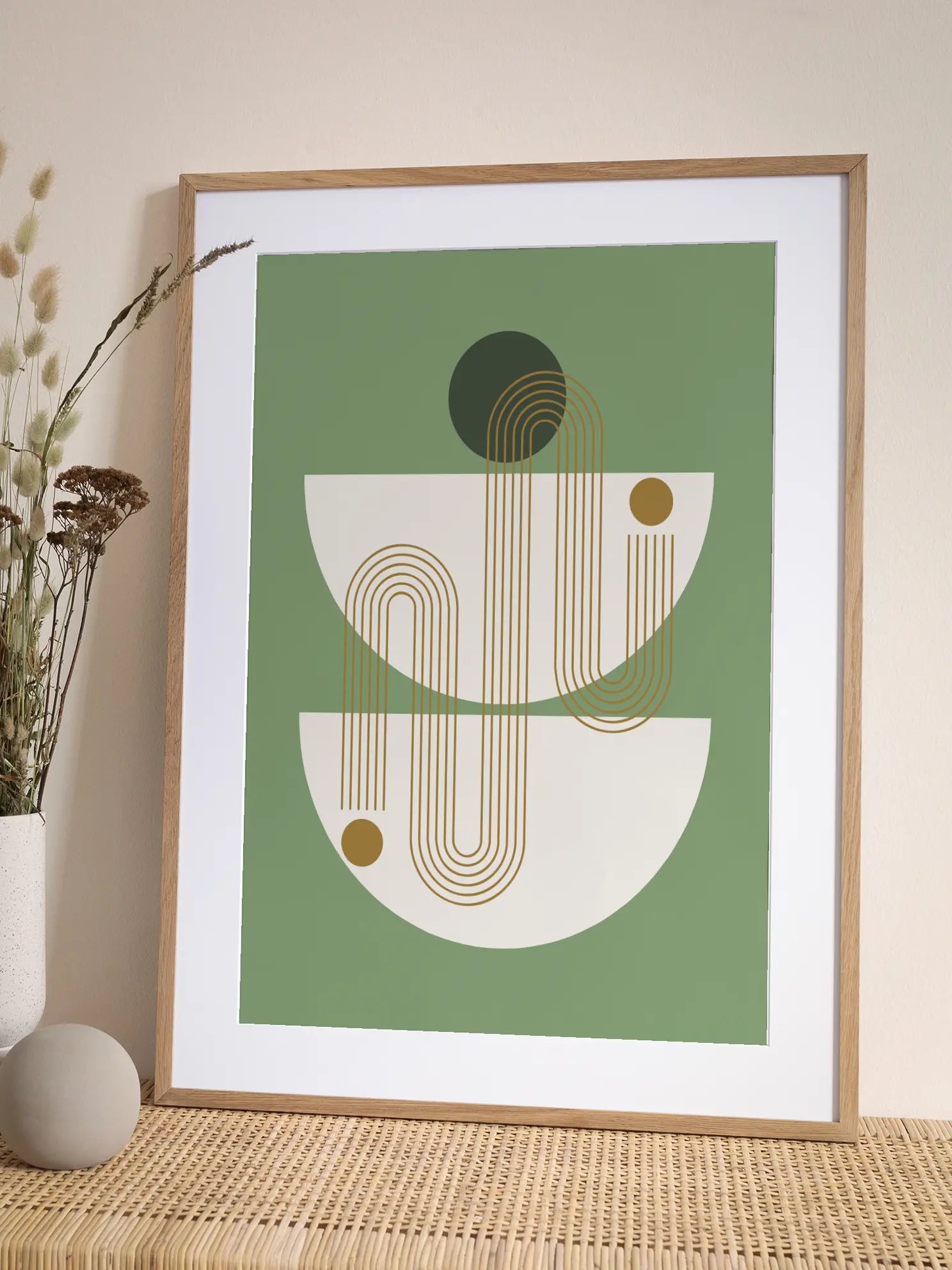 Green Graphic Poster