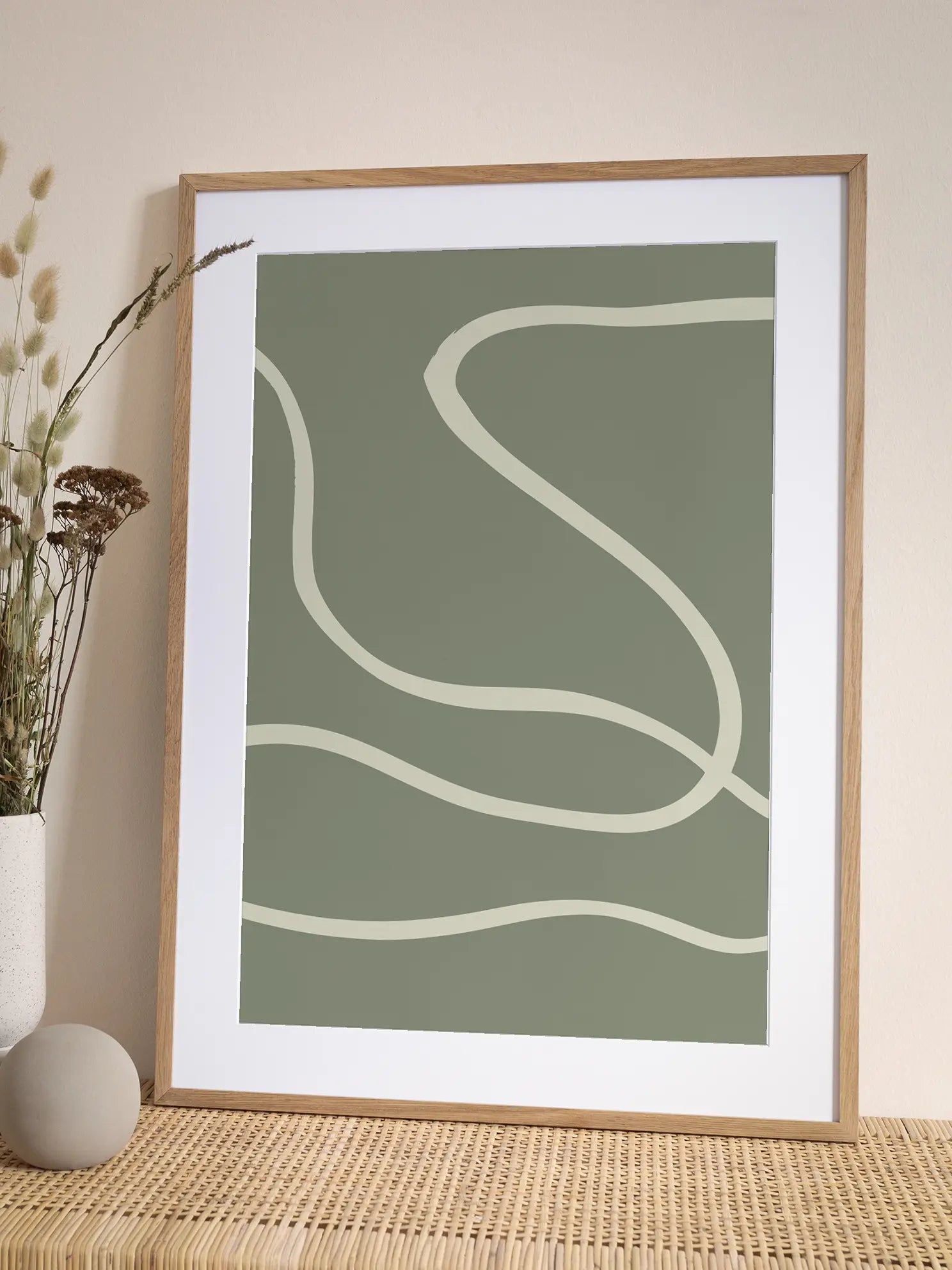 Green Lines Poster