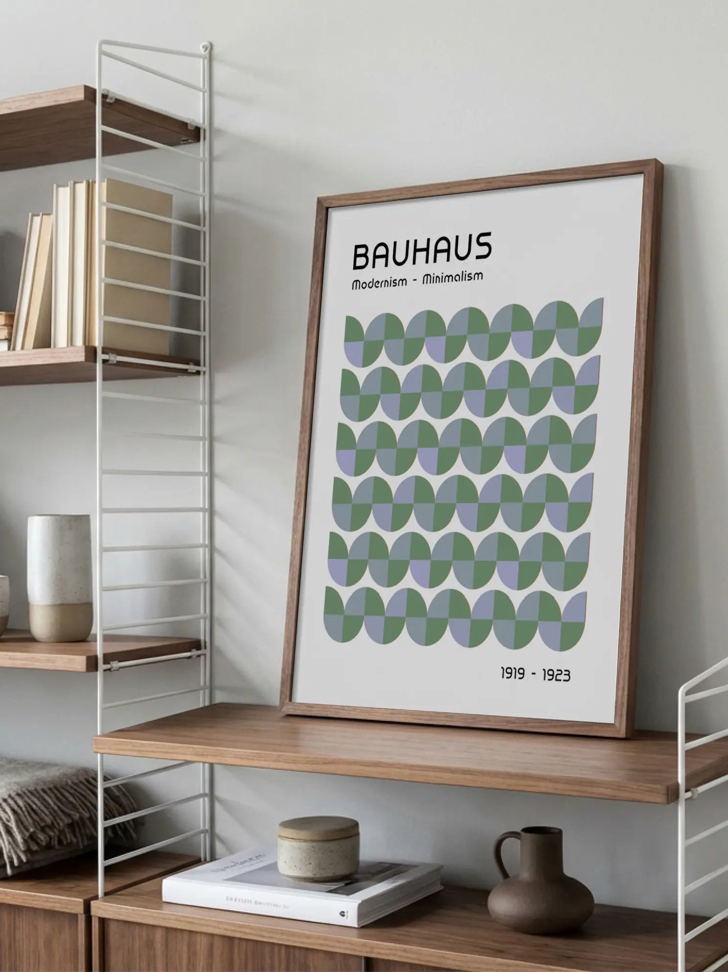 Green Ocean Waves — Bauhaus 1923 Poster
