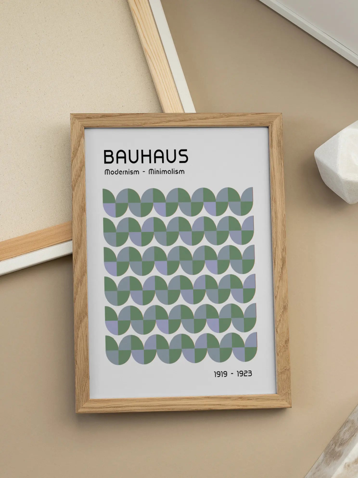 Green Ocean Waves — Bauhaus 1923 Poster