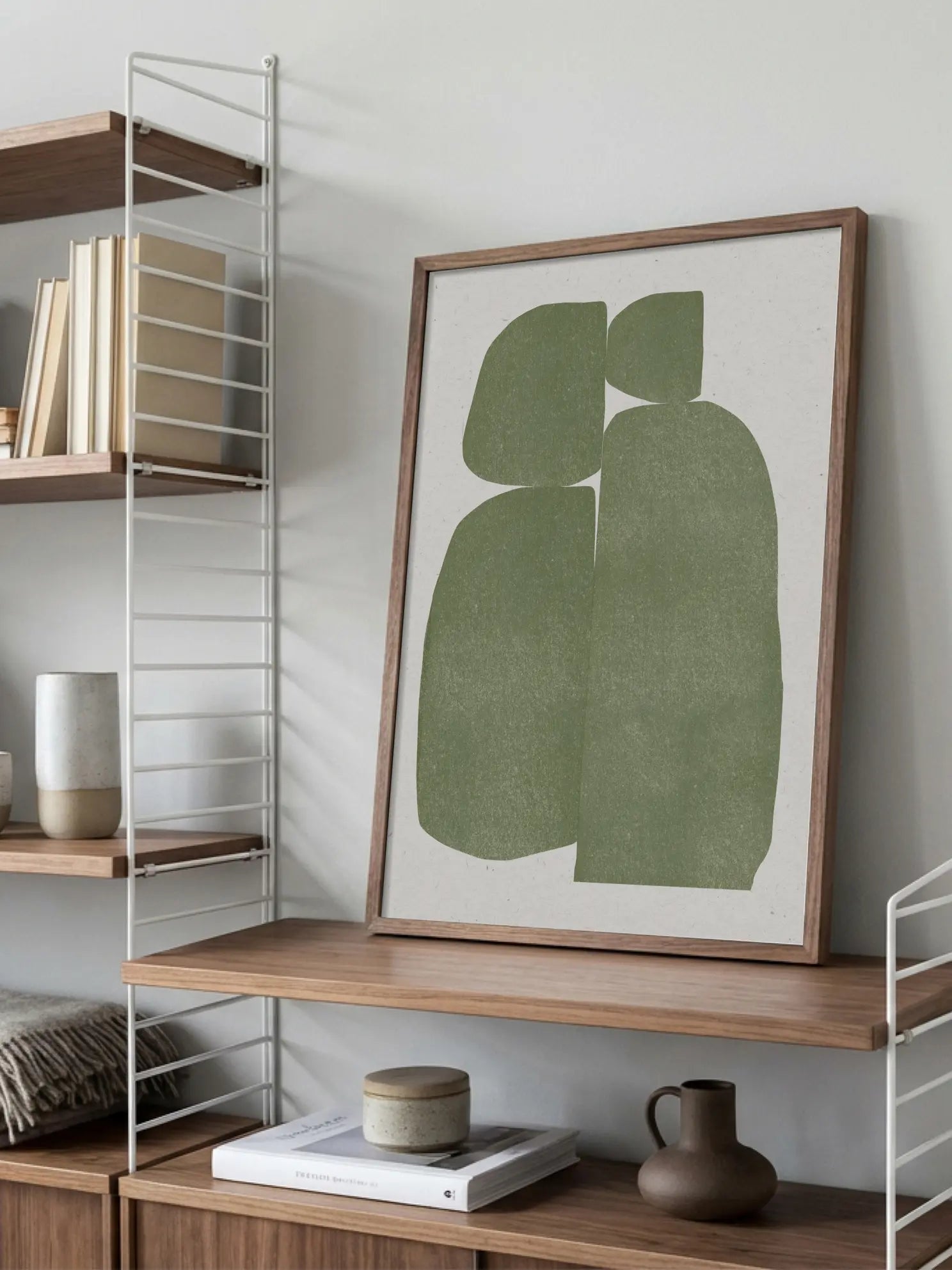 Green Shapes Poster