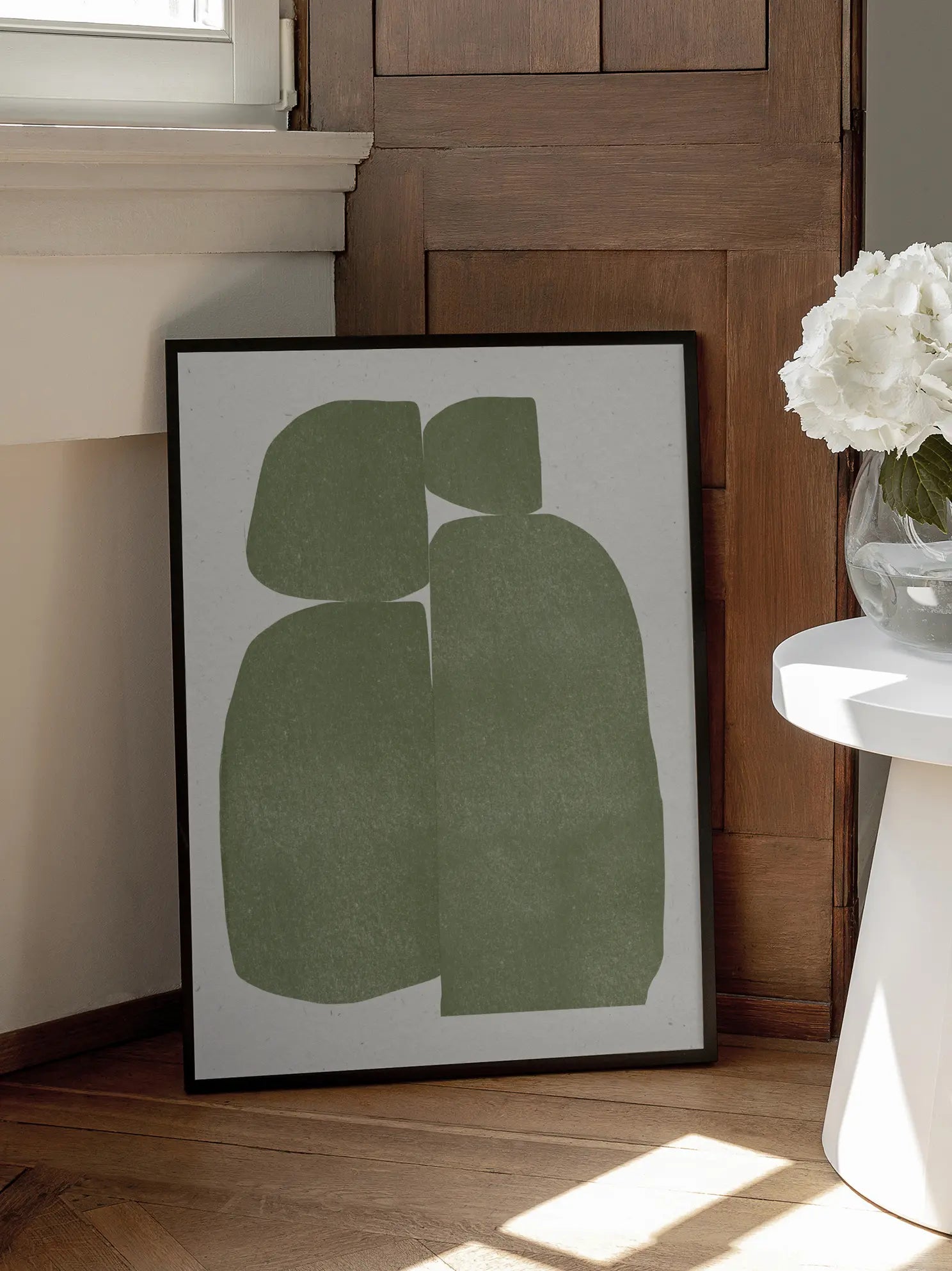 Green Shapes Poster