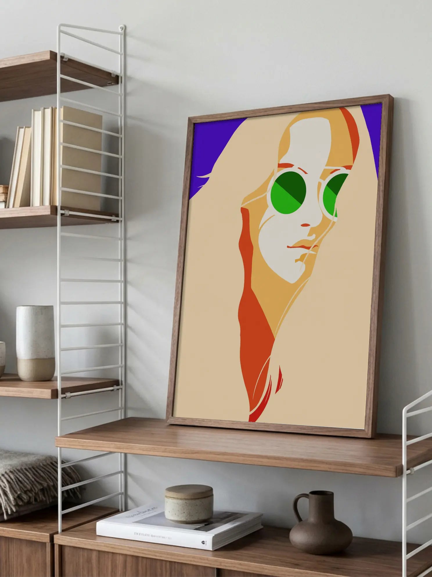 Green Sunglasses Poster