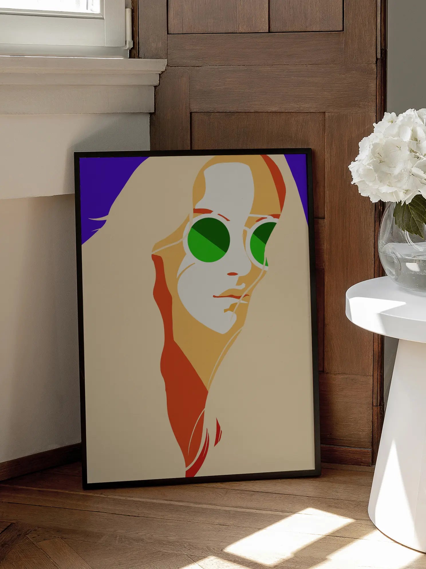 Green Sunglasses Poster