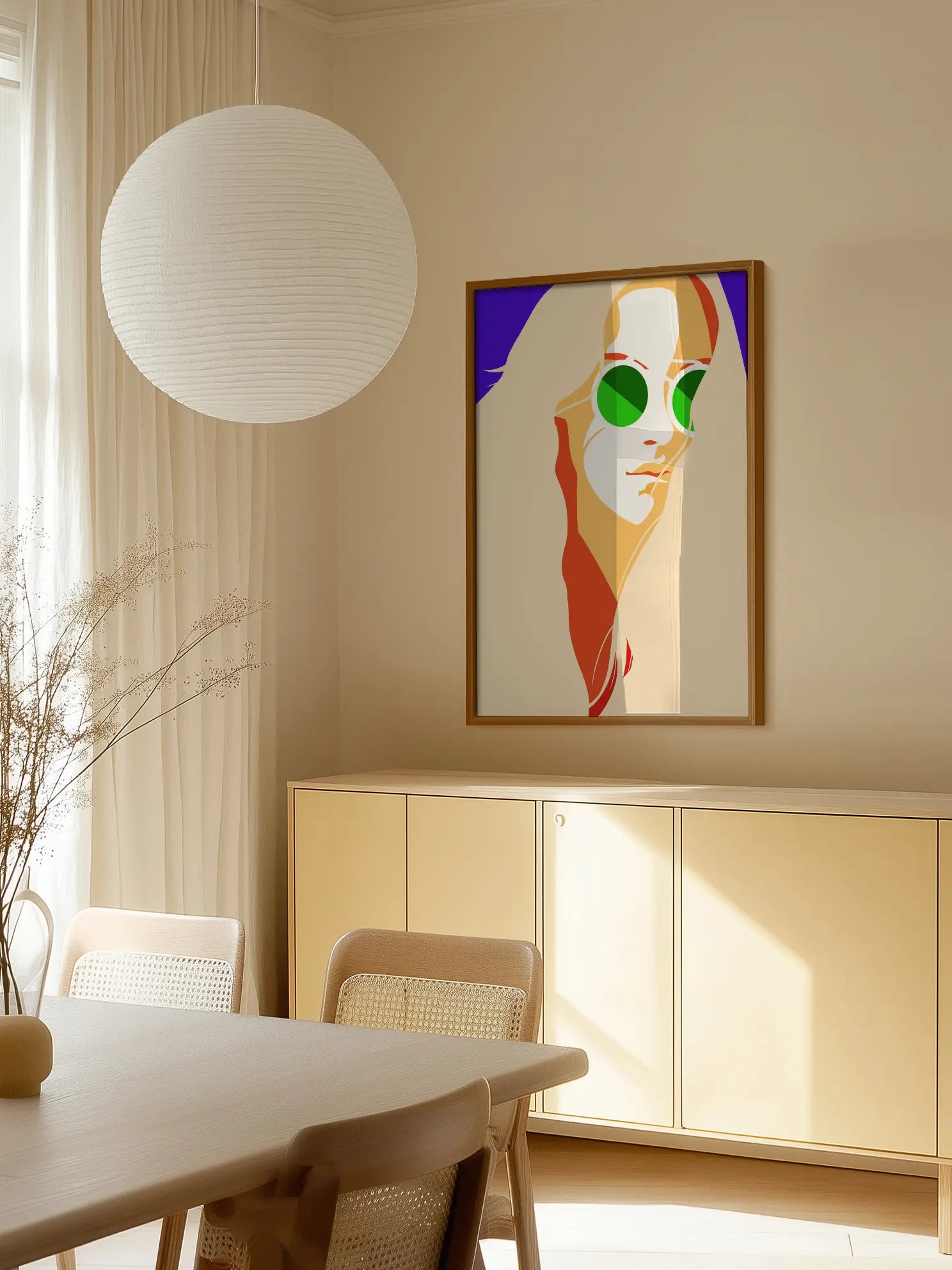 Green Sunglasses Poster