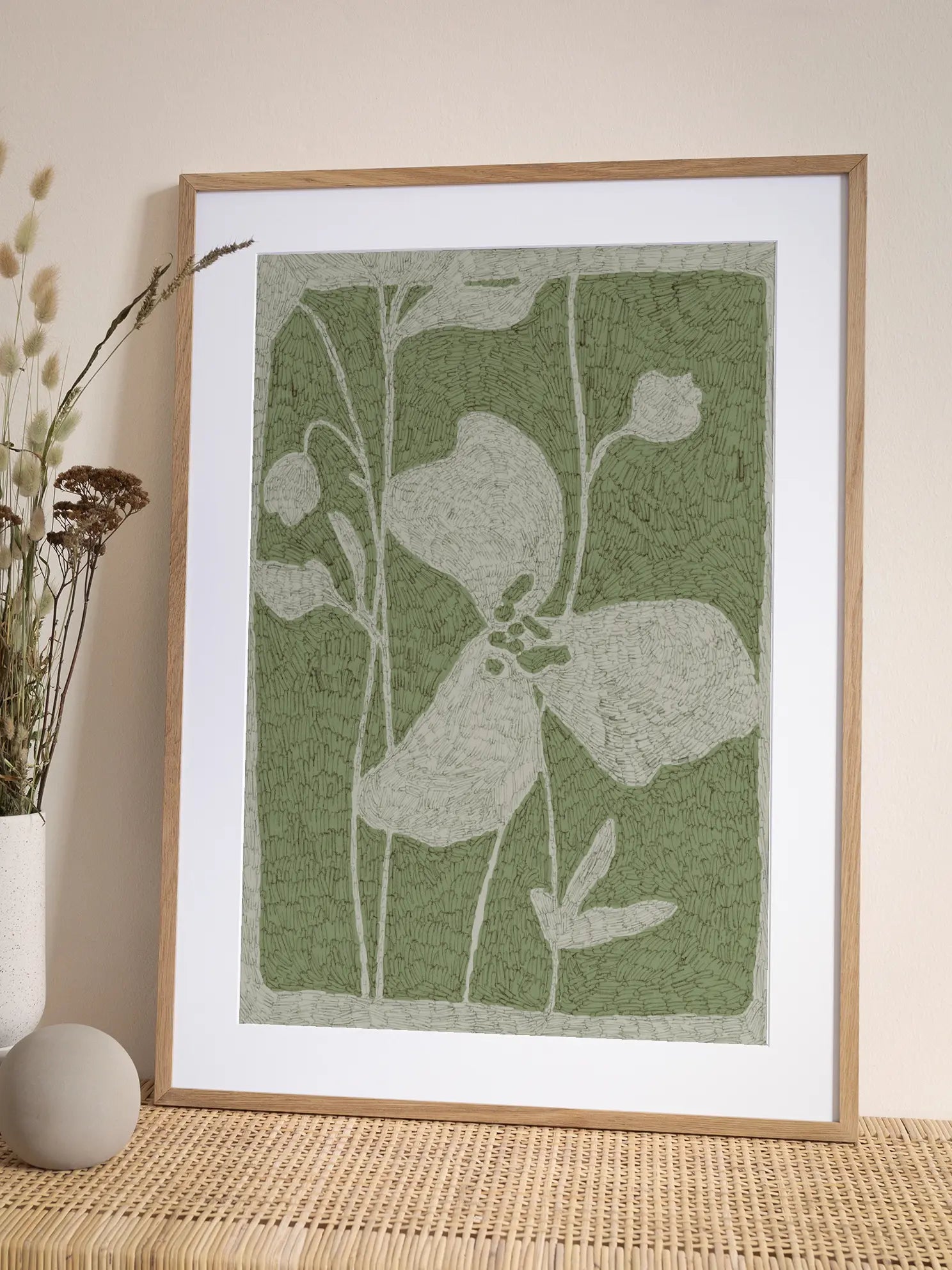 Green Texture Poster