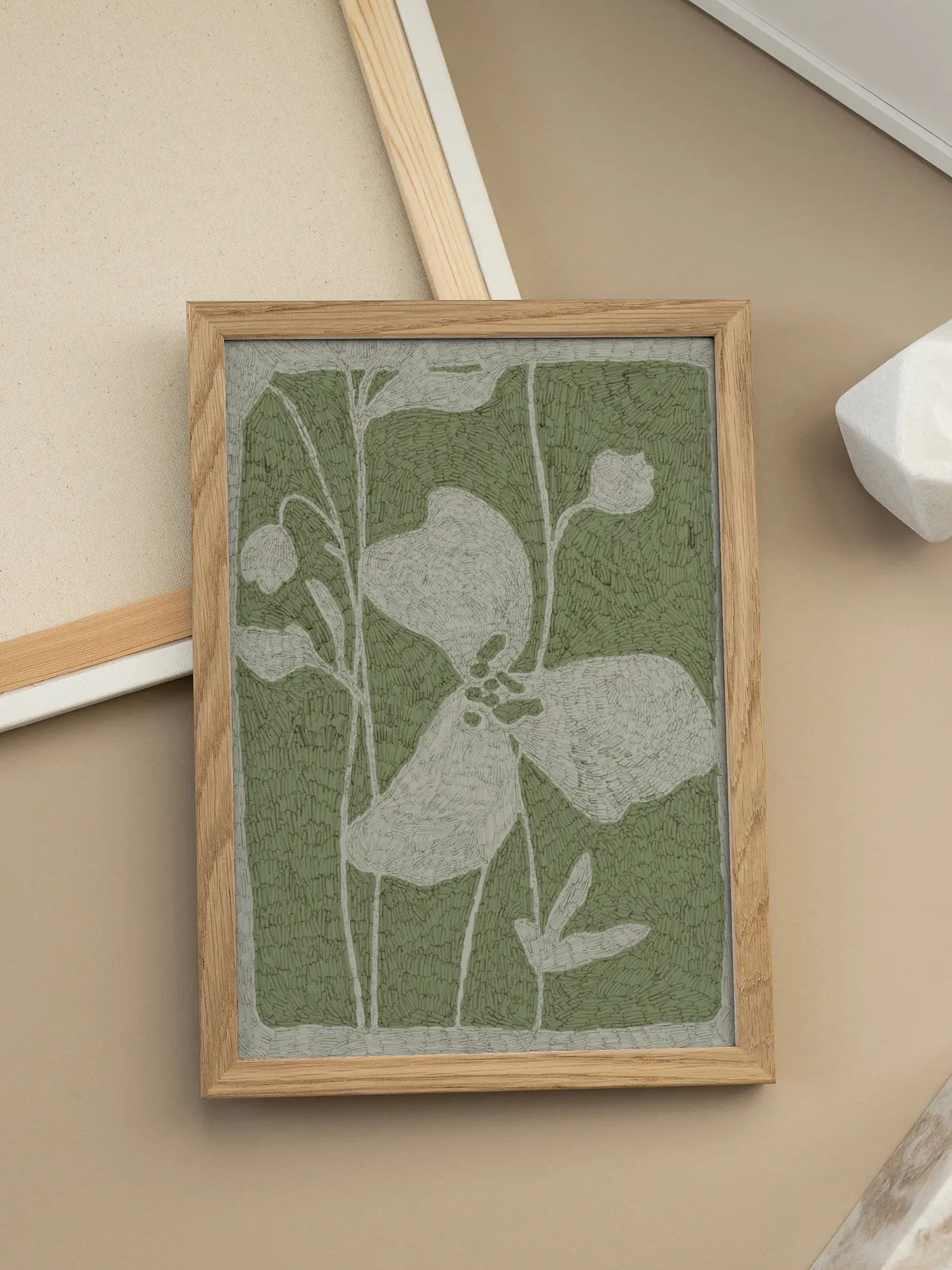 Green Texture Poster