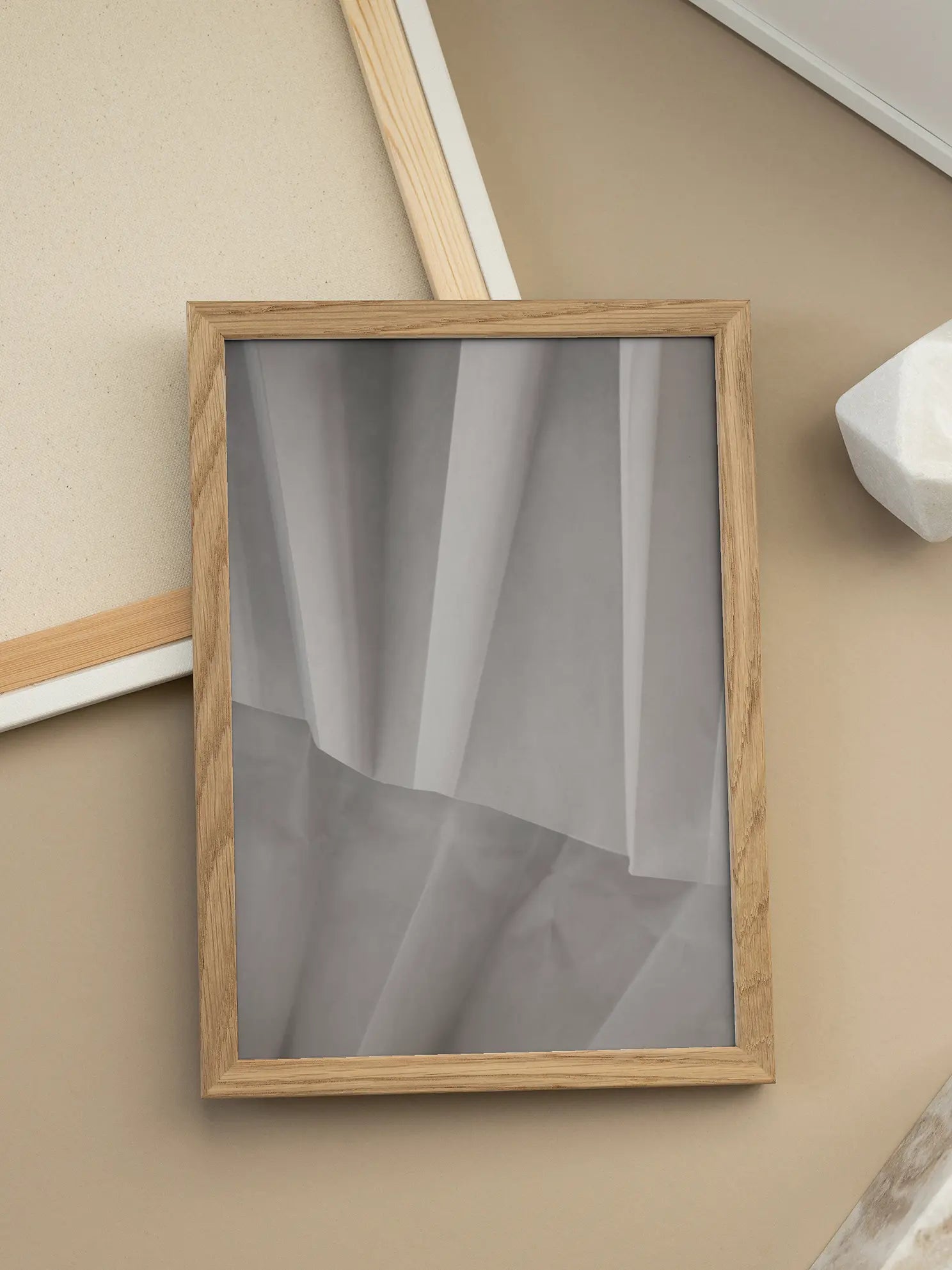 Grey Drapes Poster