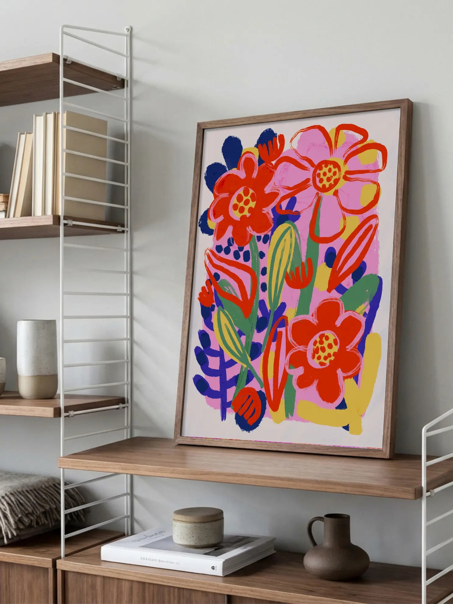 Handpainted Flowers Poster