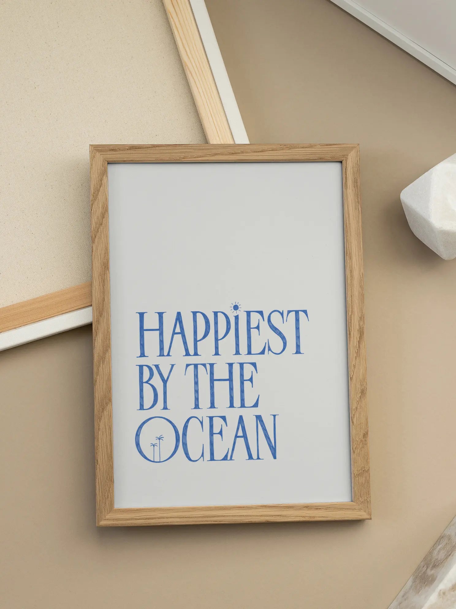Happiest by the Ocean Poster