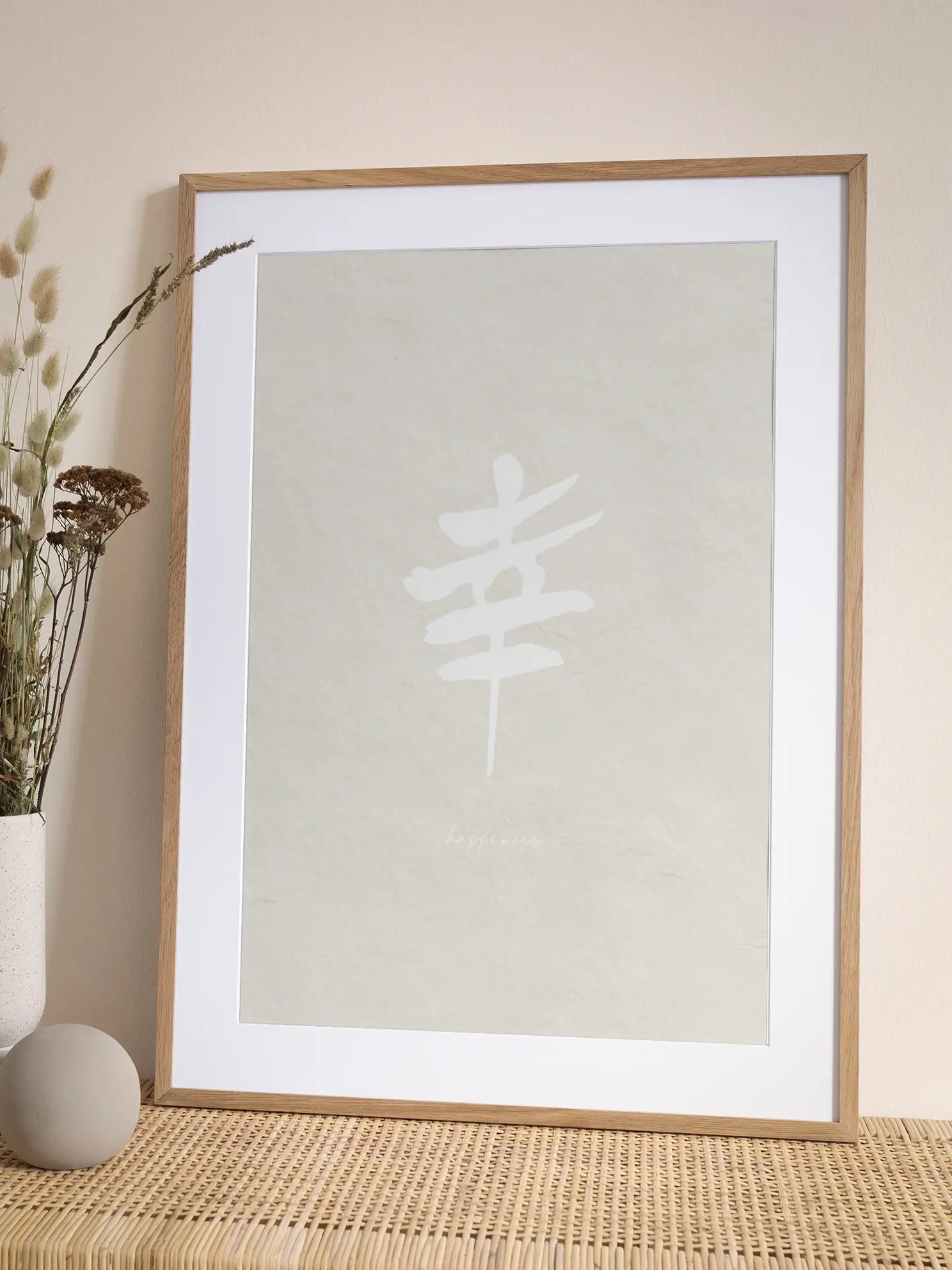 Happiness Kanji Poster