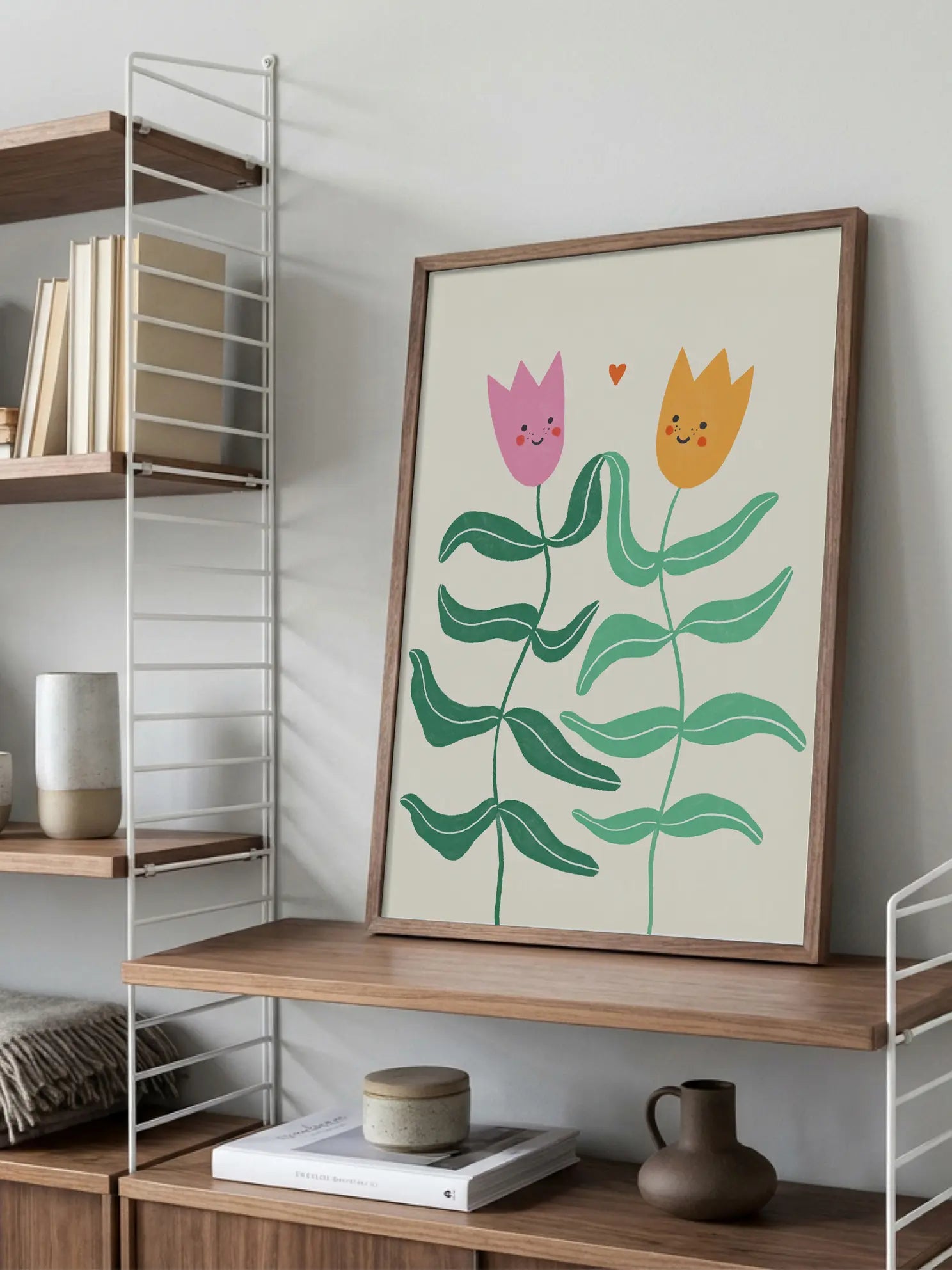 Happy Flowers Poster