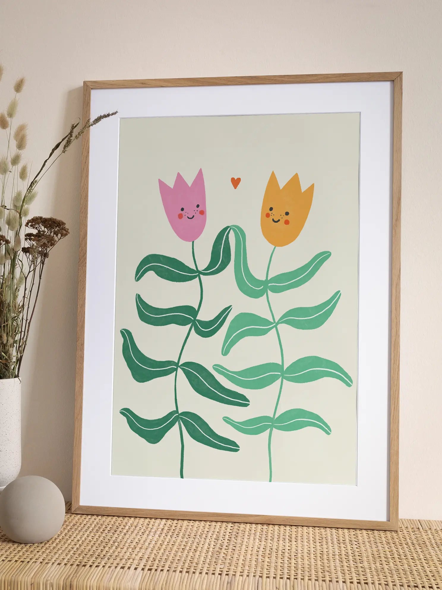 Happy Flowers Poster