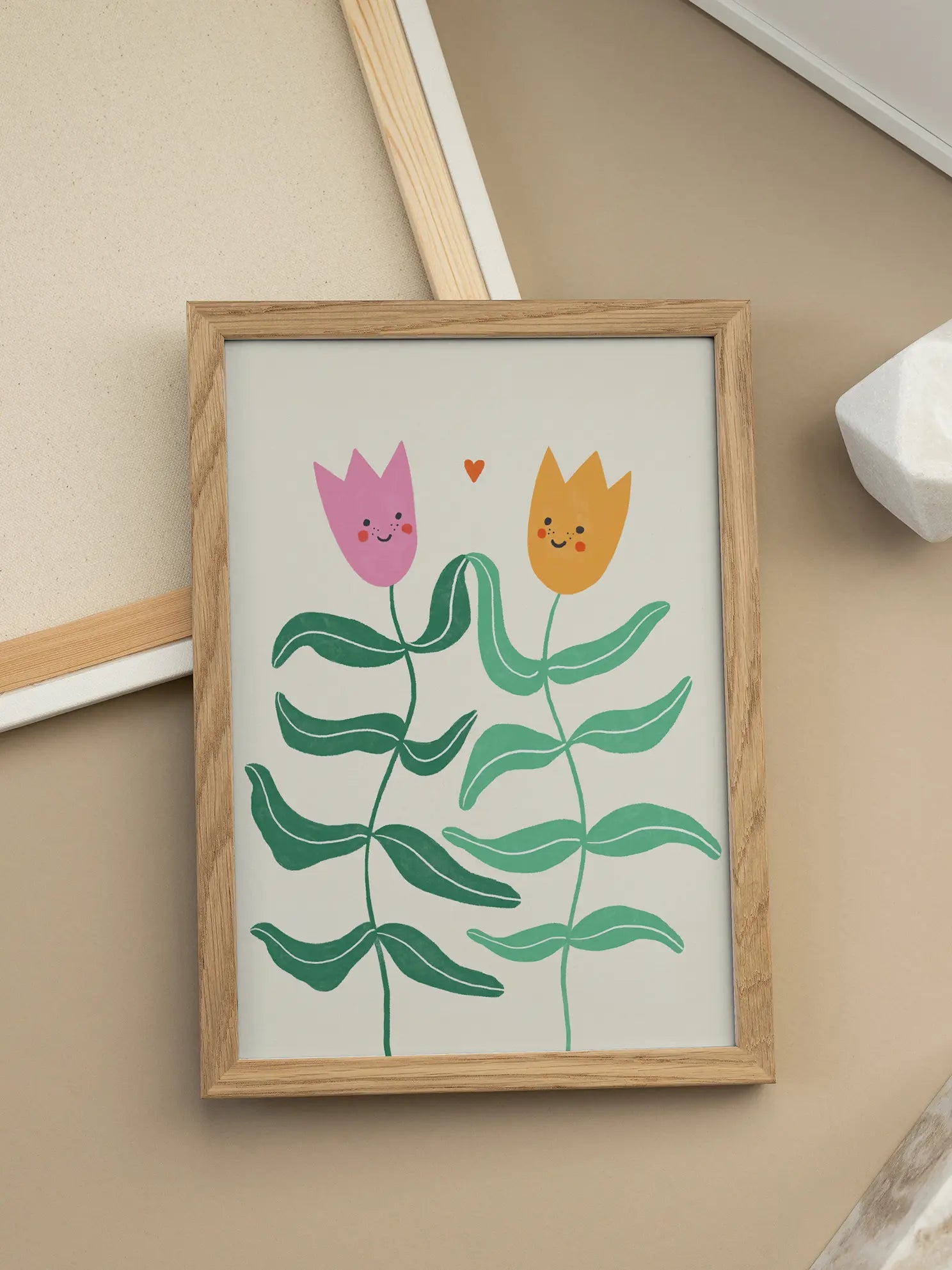 Happy Flowers Poster