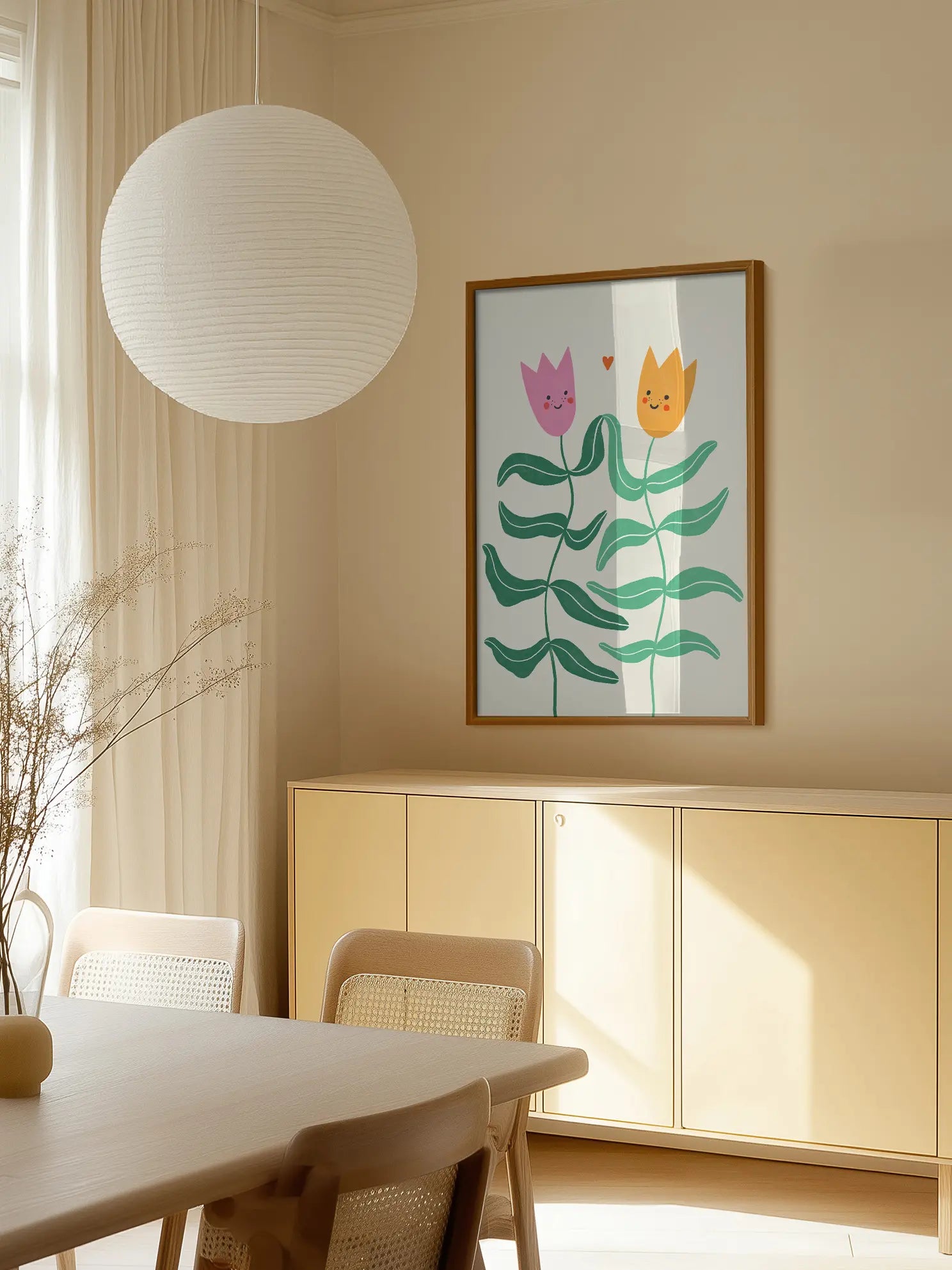 Happy Flowers Poster