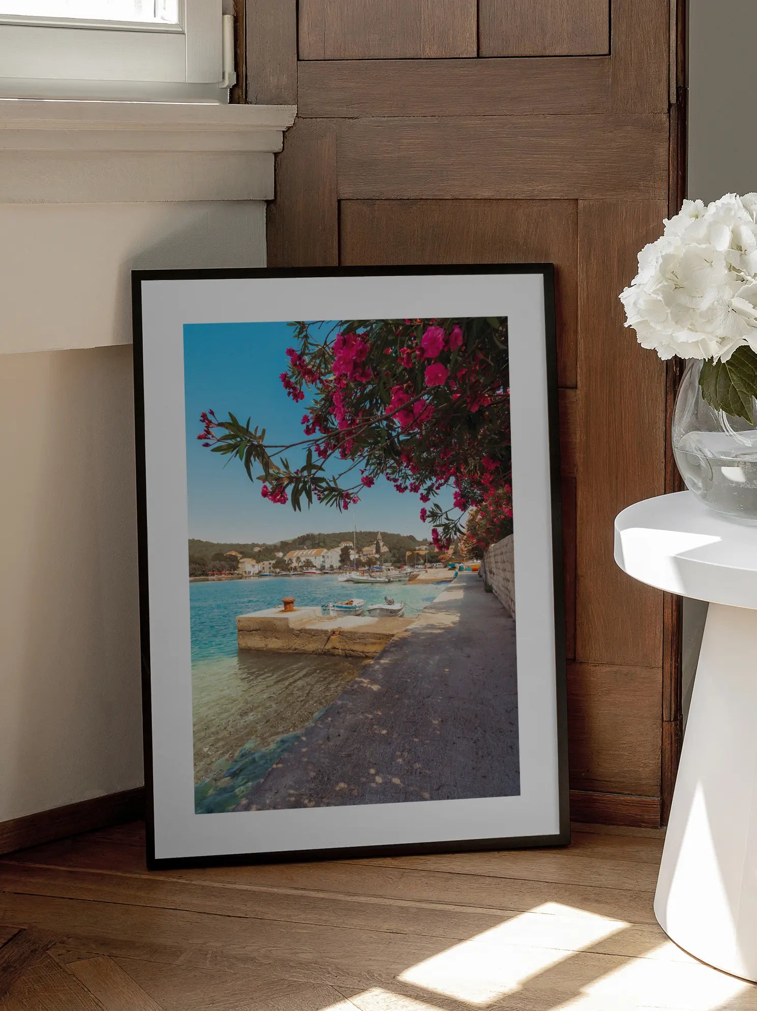 Harbor Blossoms Poster