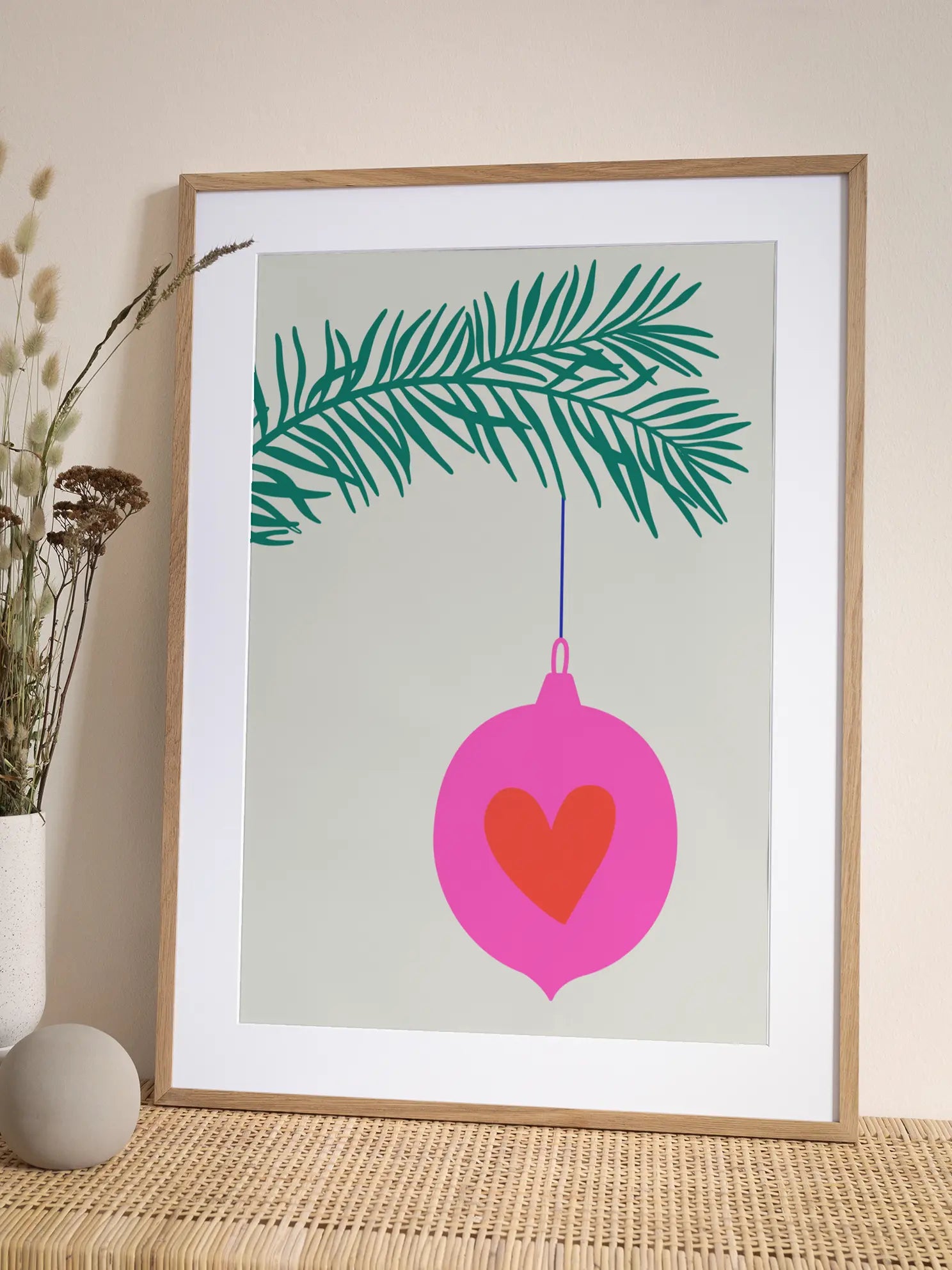 Heart Bauble Poster