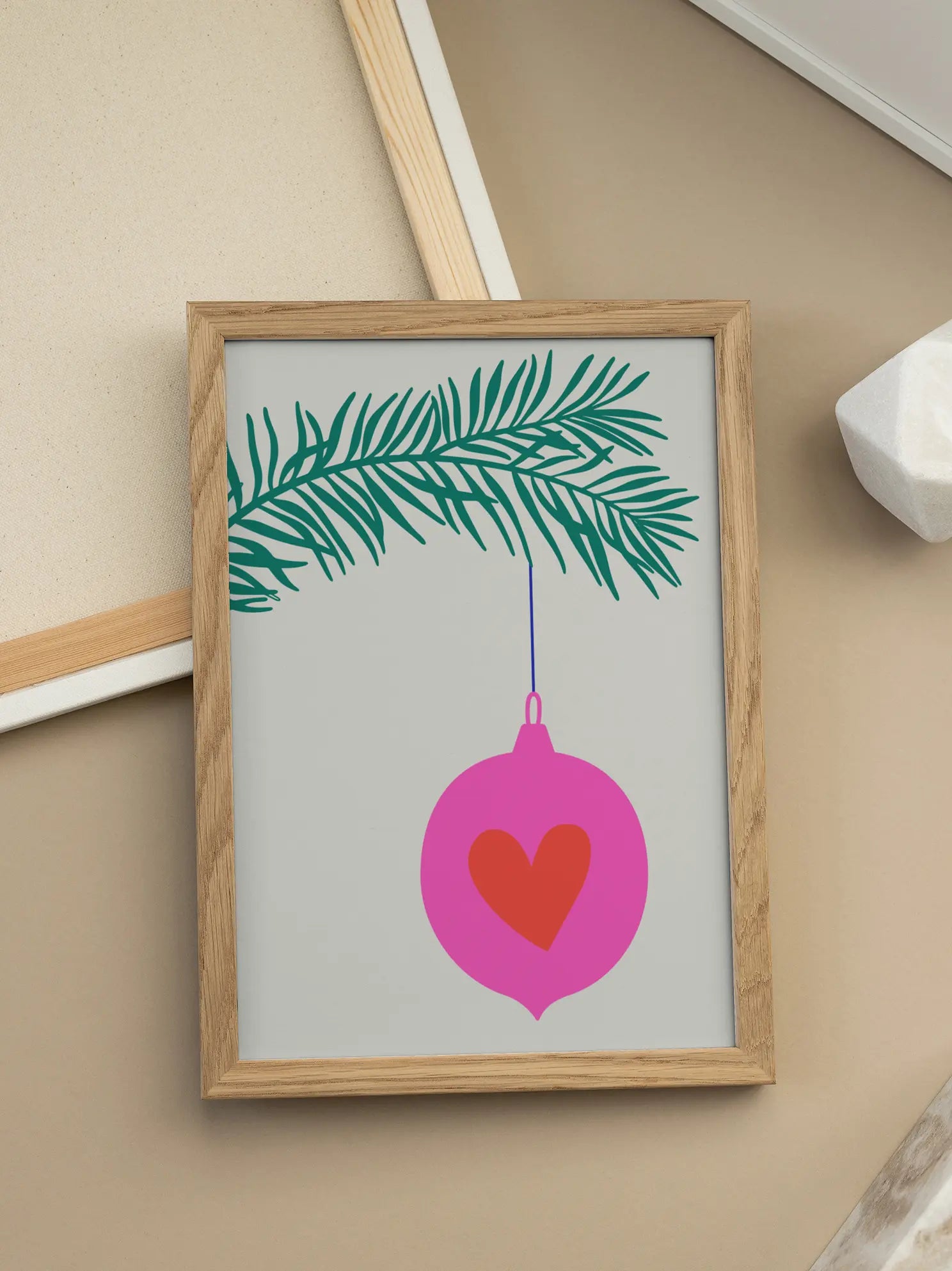 Heart Bauble Poster