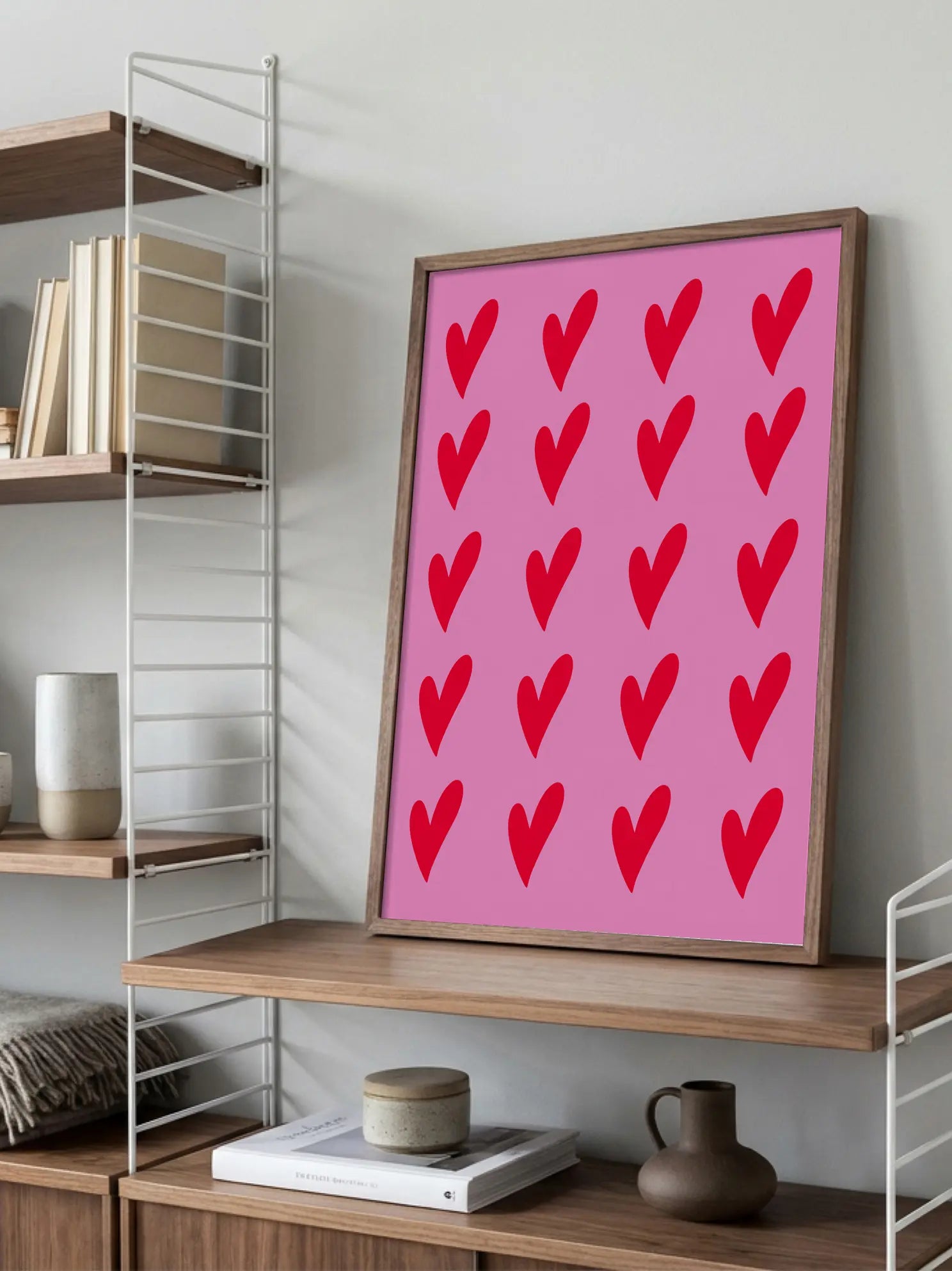Hearts Pattern No2 Poster