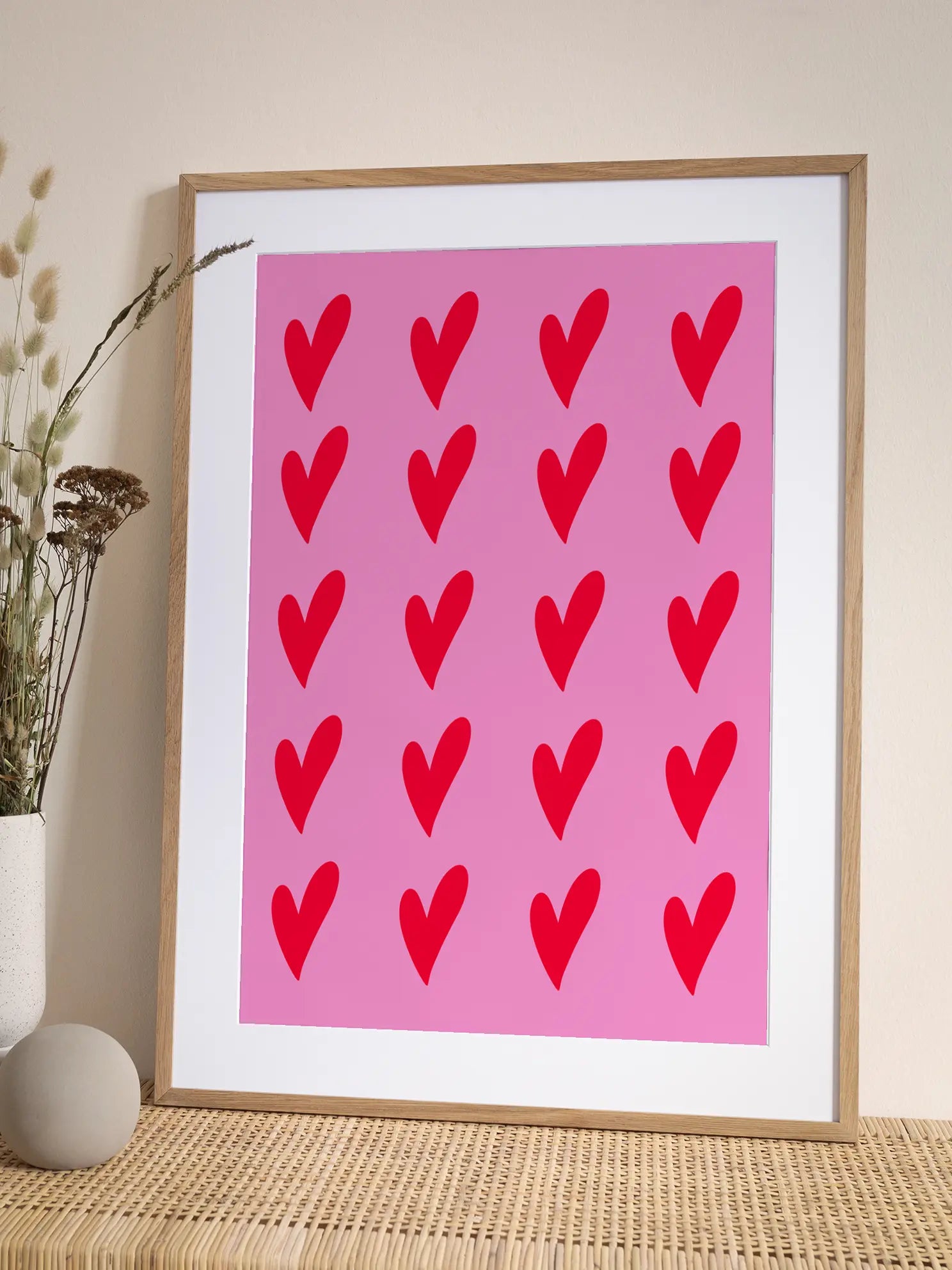 Hearts Pattern No2 Poster