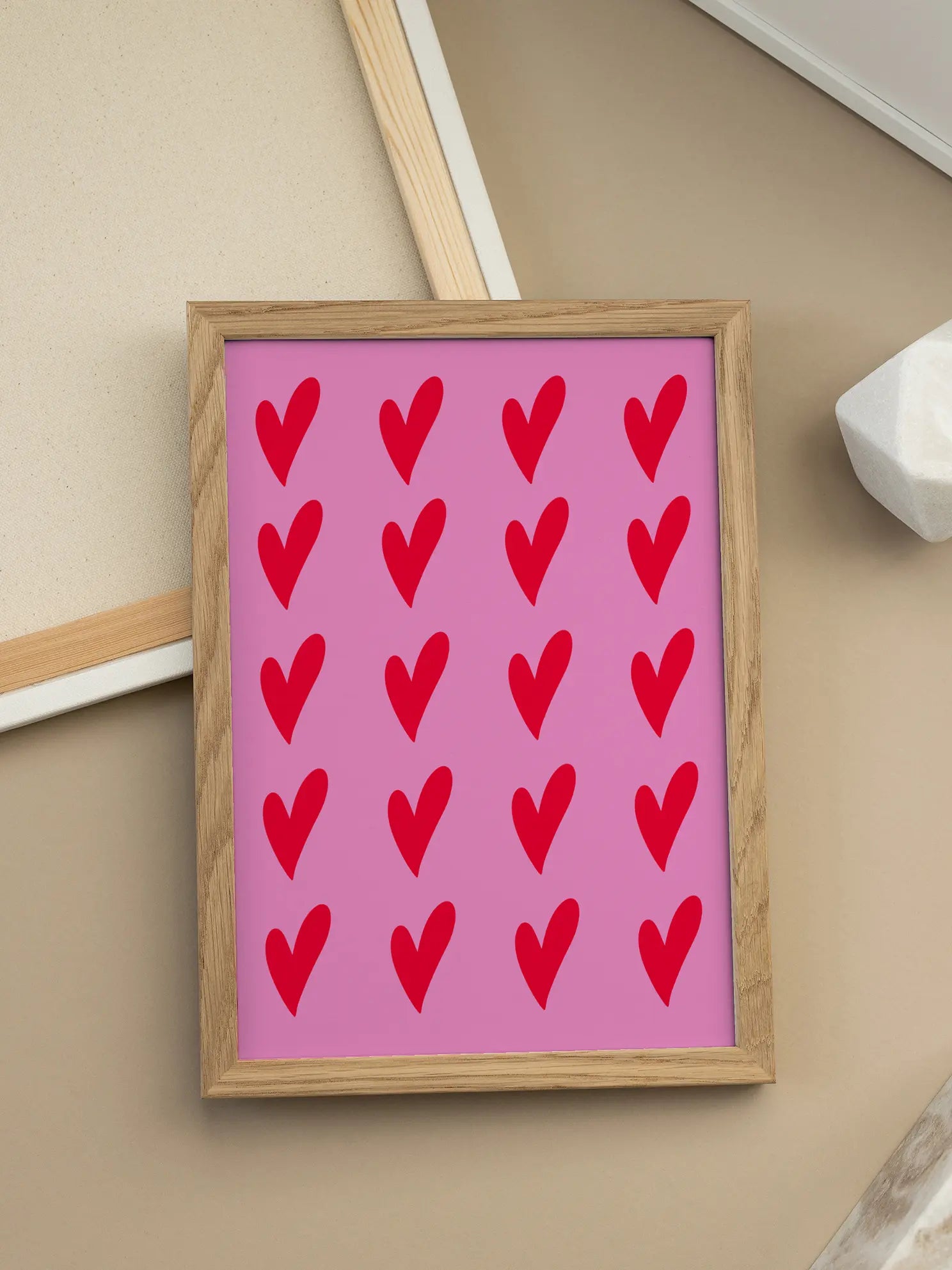 Hearts Pattern No2 Poster