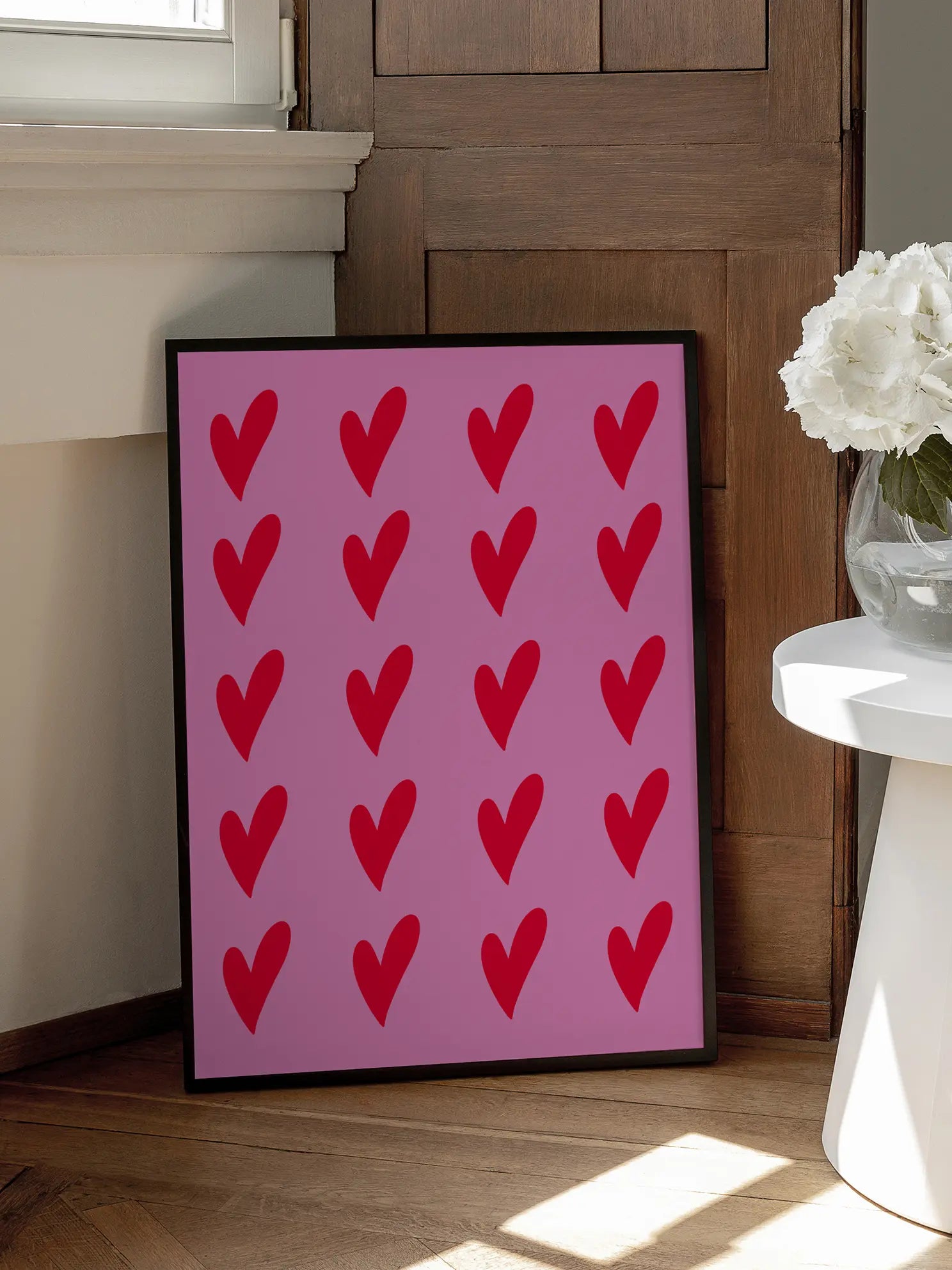 Hearts Pattern No2 Poster