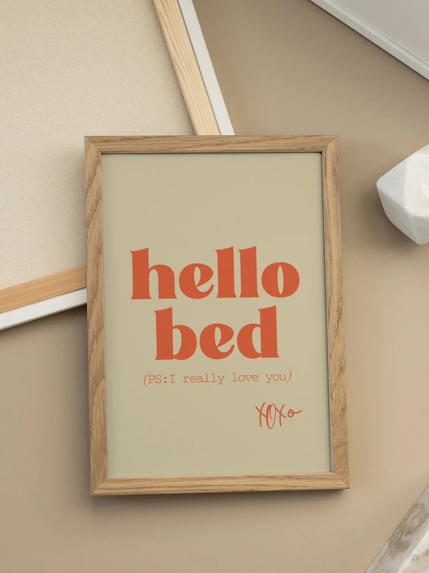 Hello Bed Poster