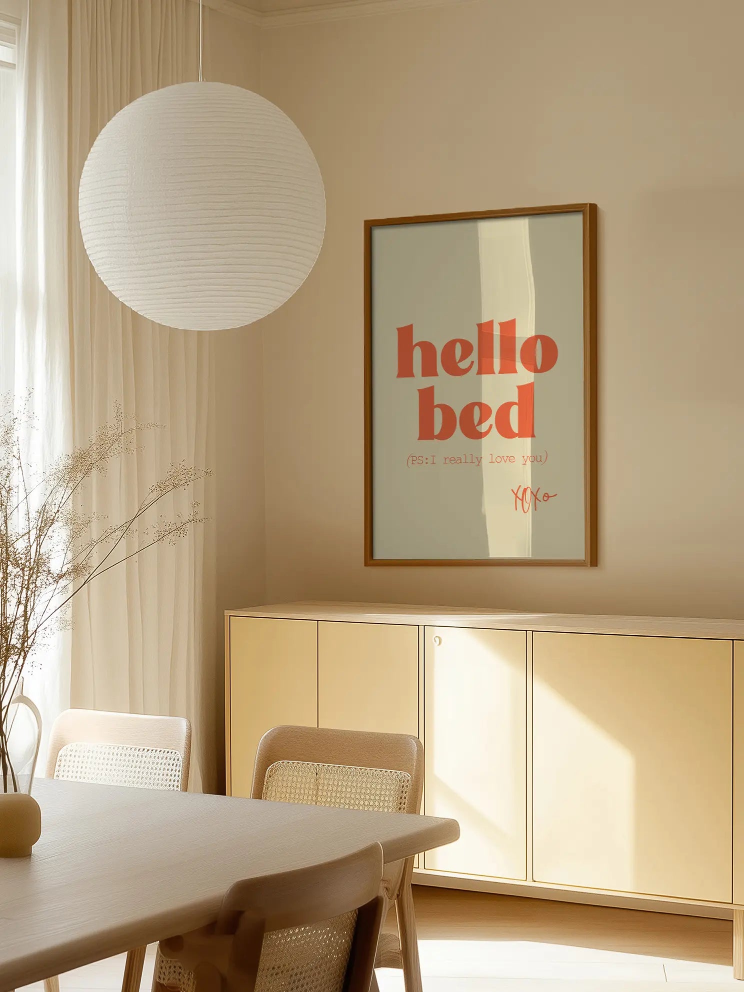 Hello Bed Poster