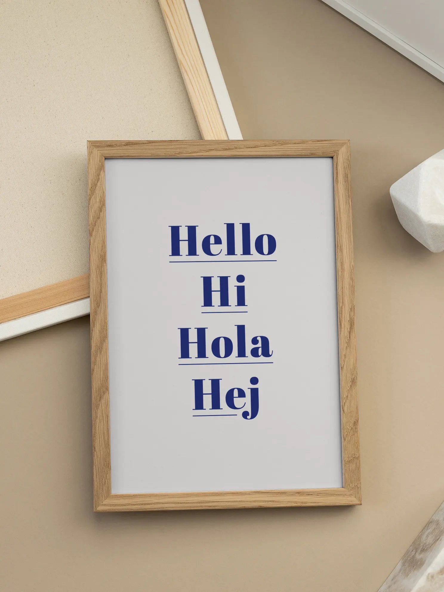 Hello Hi Hola Hej Poster