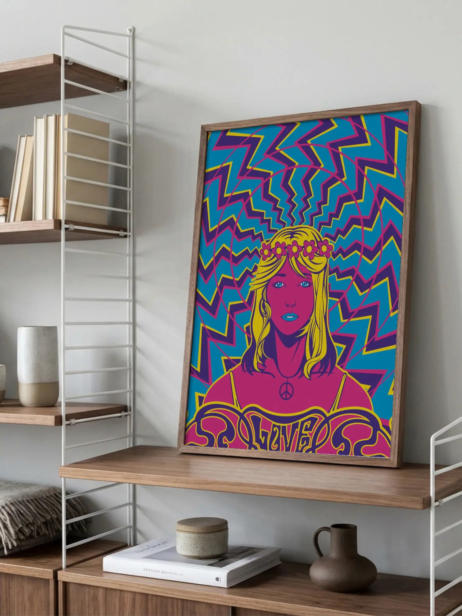 Hippie Love Poster