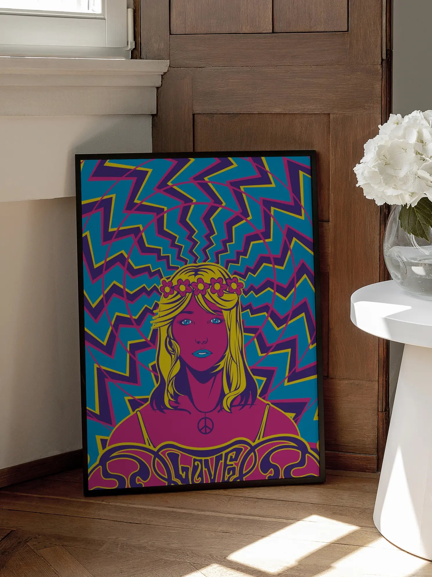 Hippie Love Poster
