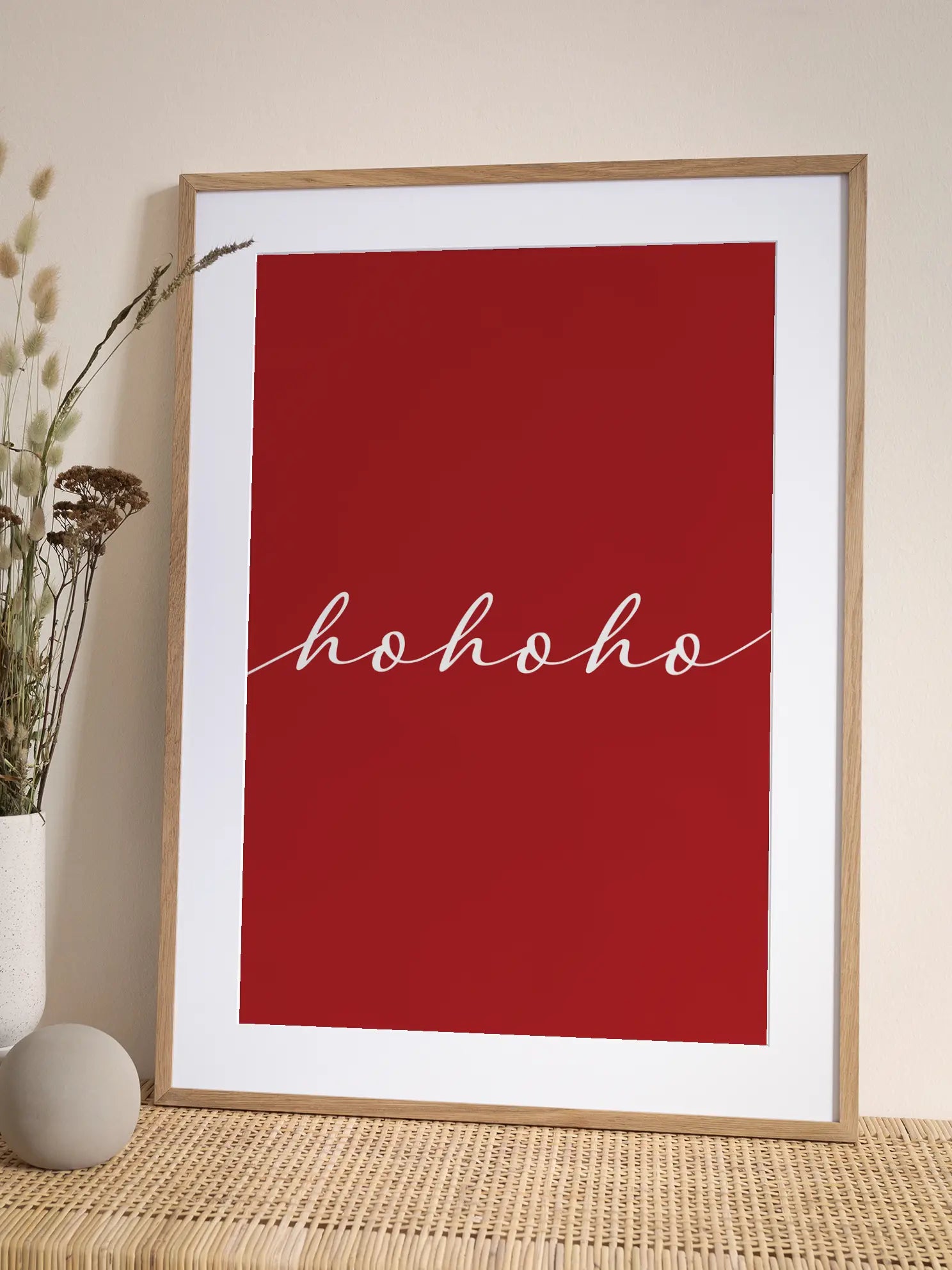 Hohoho Red Poster