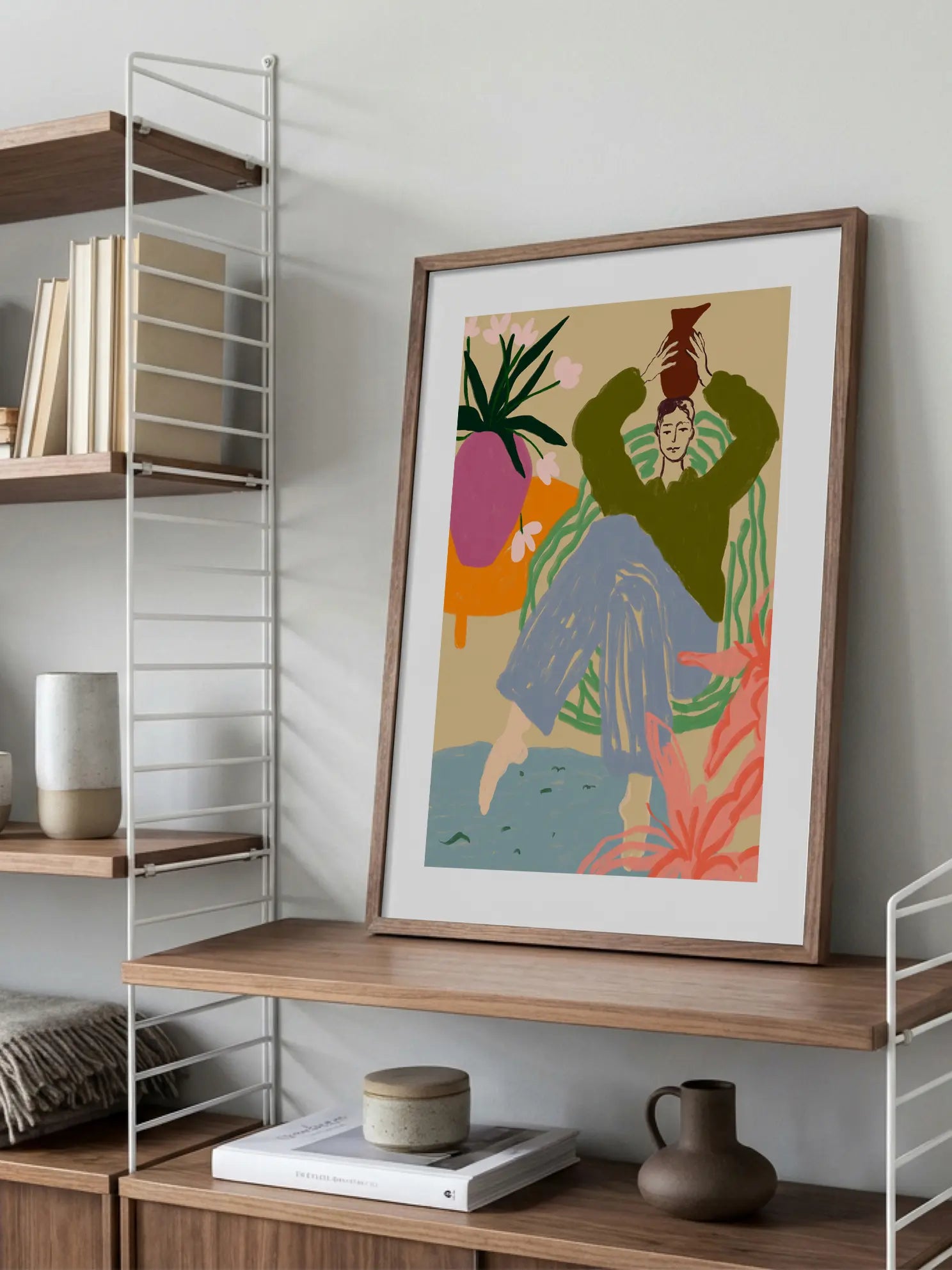 Holding a Pot Poster