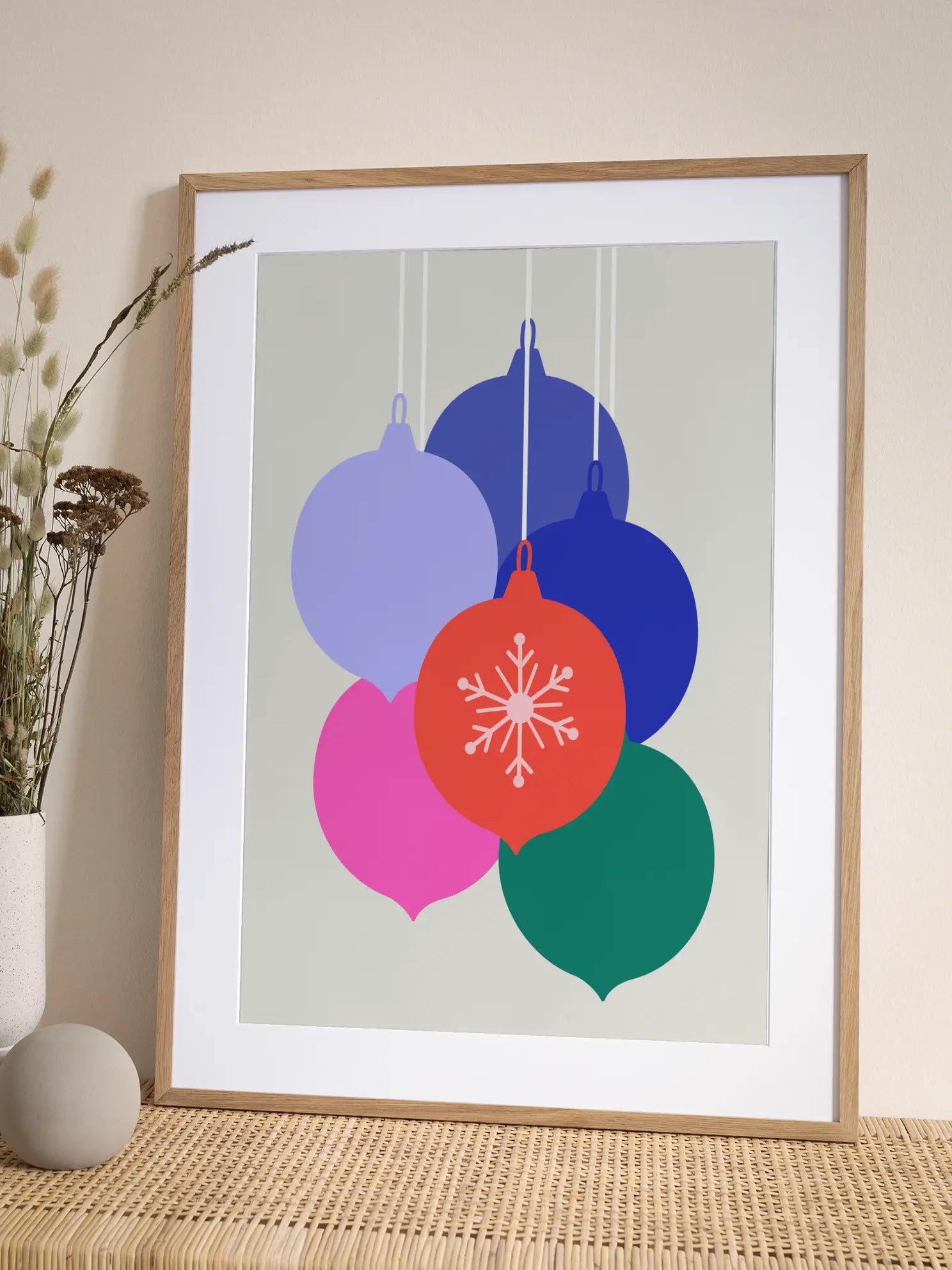 Holiday Ornaments Poster
