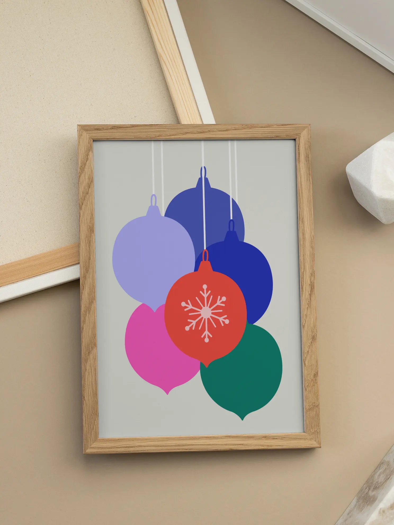 Holiday Ornaments Poster